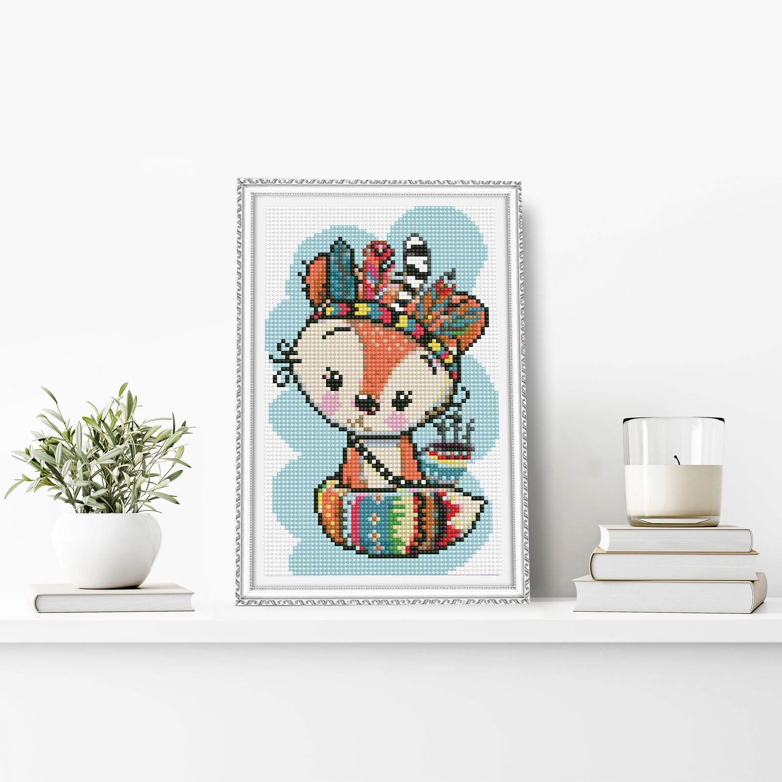 5D Diamond Painting 20x30 cm | The Indian (LC042e) – Diamond painting | Varvikas.Shop