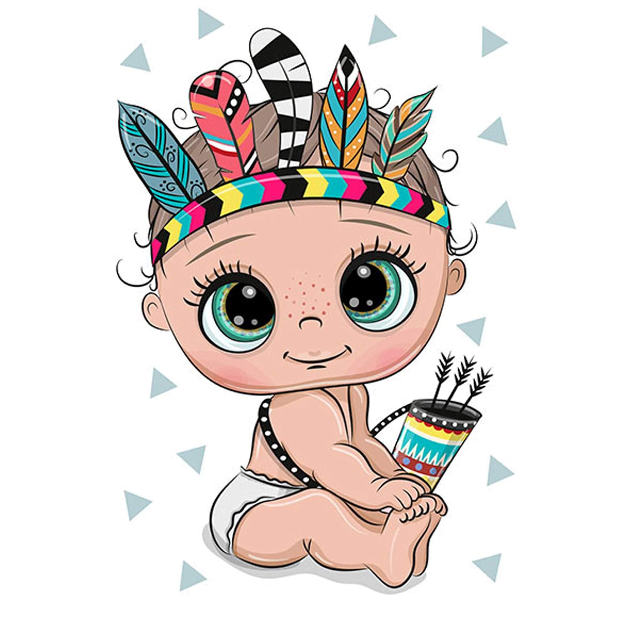 5D Diamond Painting 20x30 cm | The Indian (LC043e) – Diamond painting | Varvikas.Shop