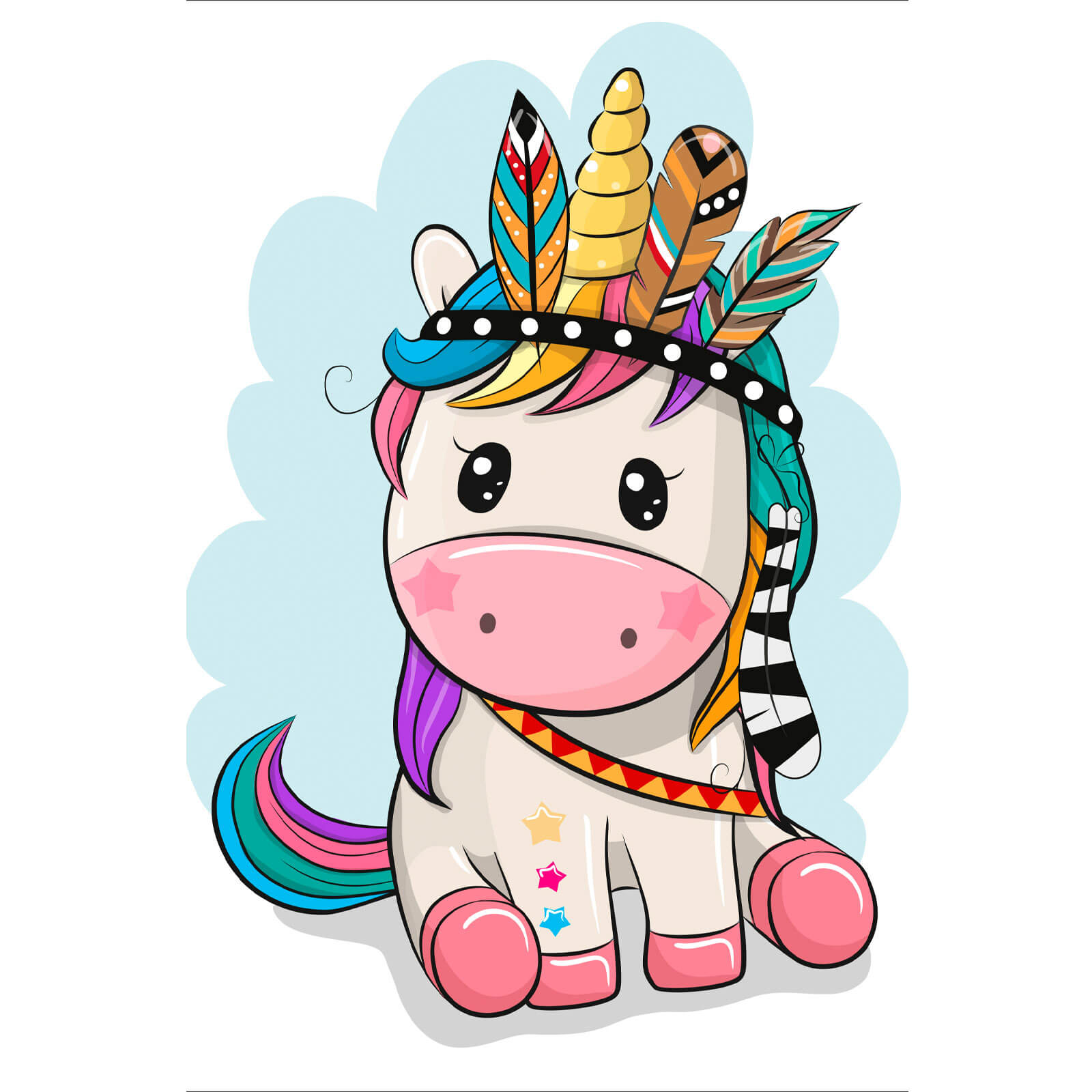 5D Diamond Painting 20x30 cm | The Indian (LC044e) – Diamond painting | Varvikas.Shop