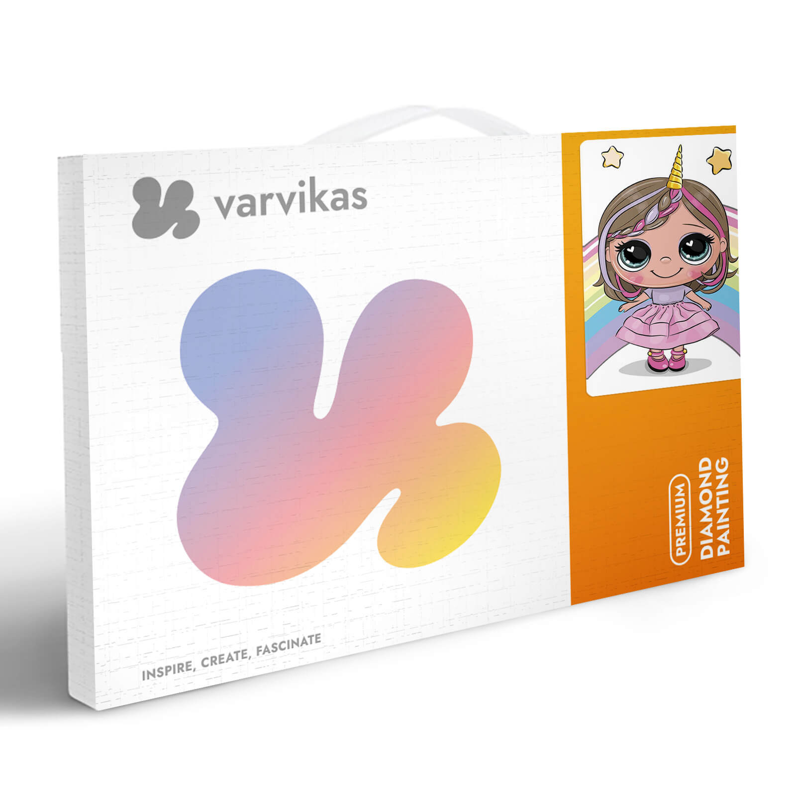5D Diamond Painting 20x30 cm | Unicorn Girl (LC041e) – Diamond painting | Varvikas.Shop