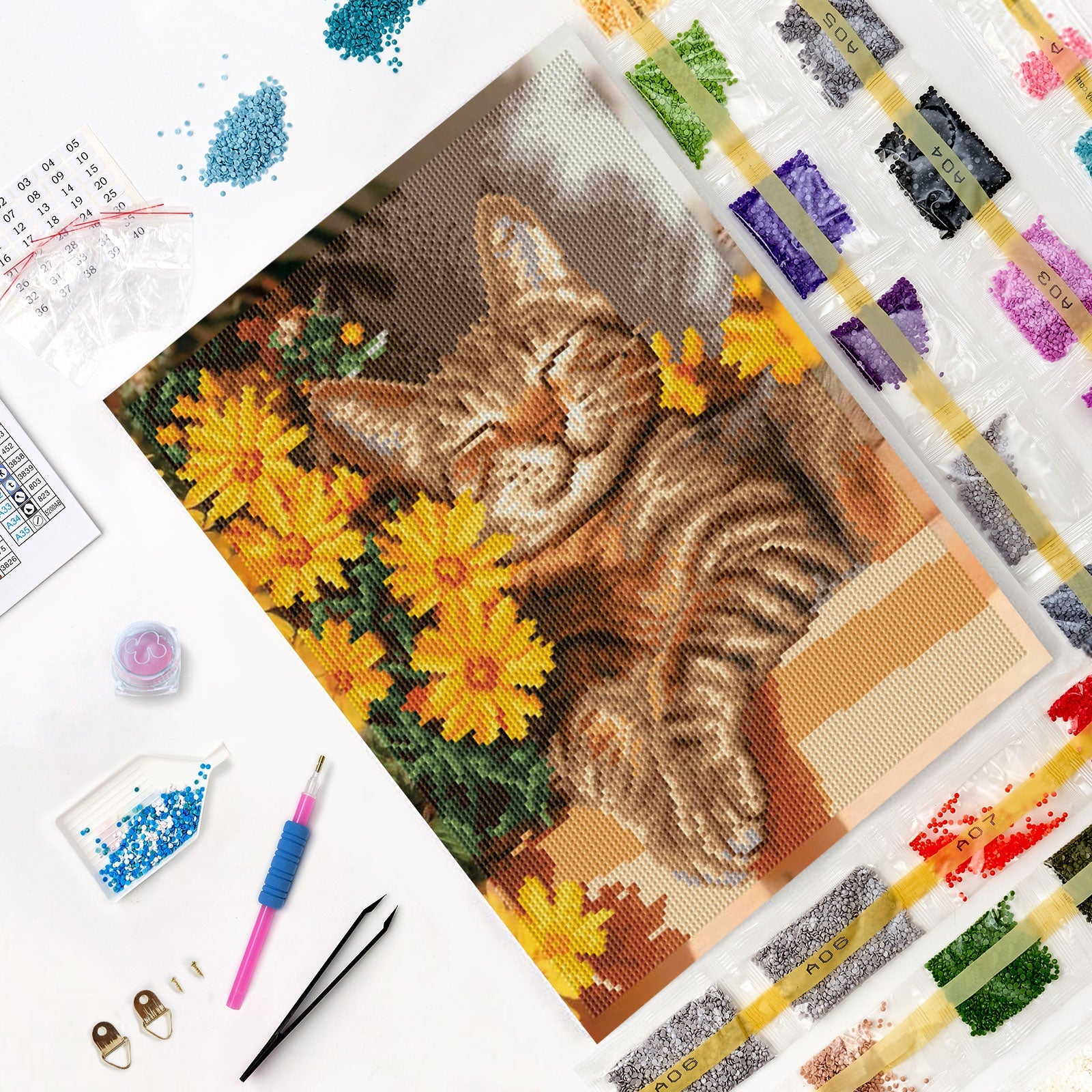 5D Diamond Painting 30×40 cm, Cat’s Noon (LE179e) – Diamond painting | Varvikas