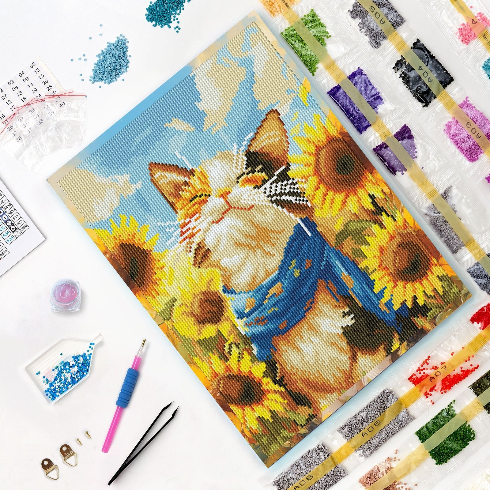 5D Diamond Painting 30×40 cm, Summer Purr (LE171e) – Diamond painting | Varvikas.Shop