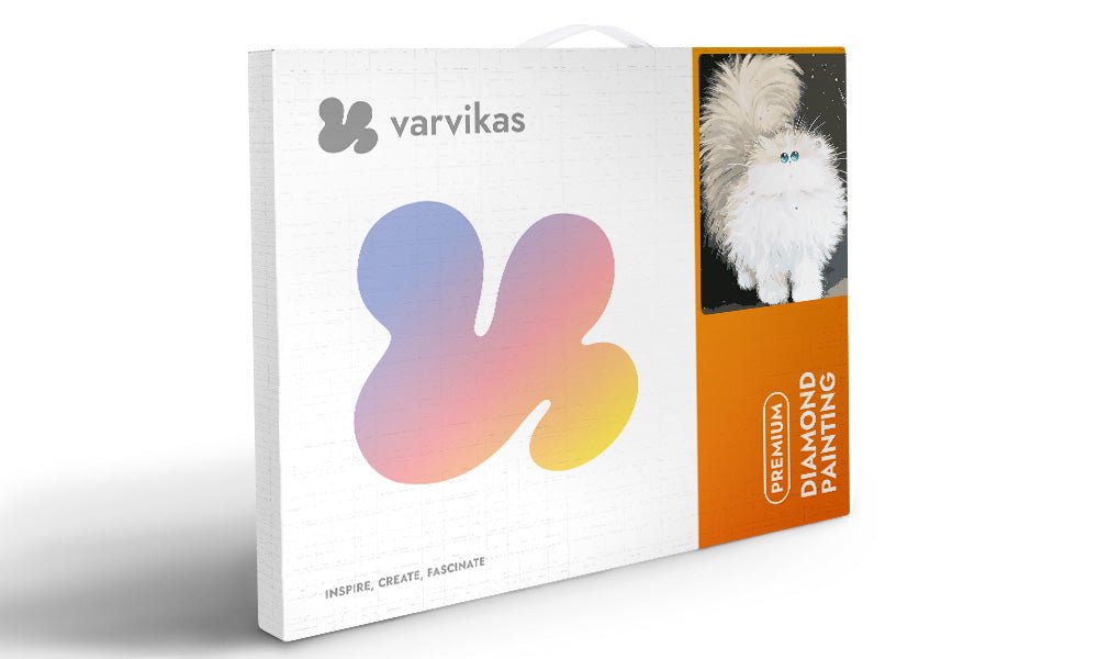 5D Diamond Painting 30x40 cm | Cute Fluffy Cat (LE085e) – Diamond painting | Varvikas.Shop