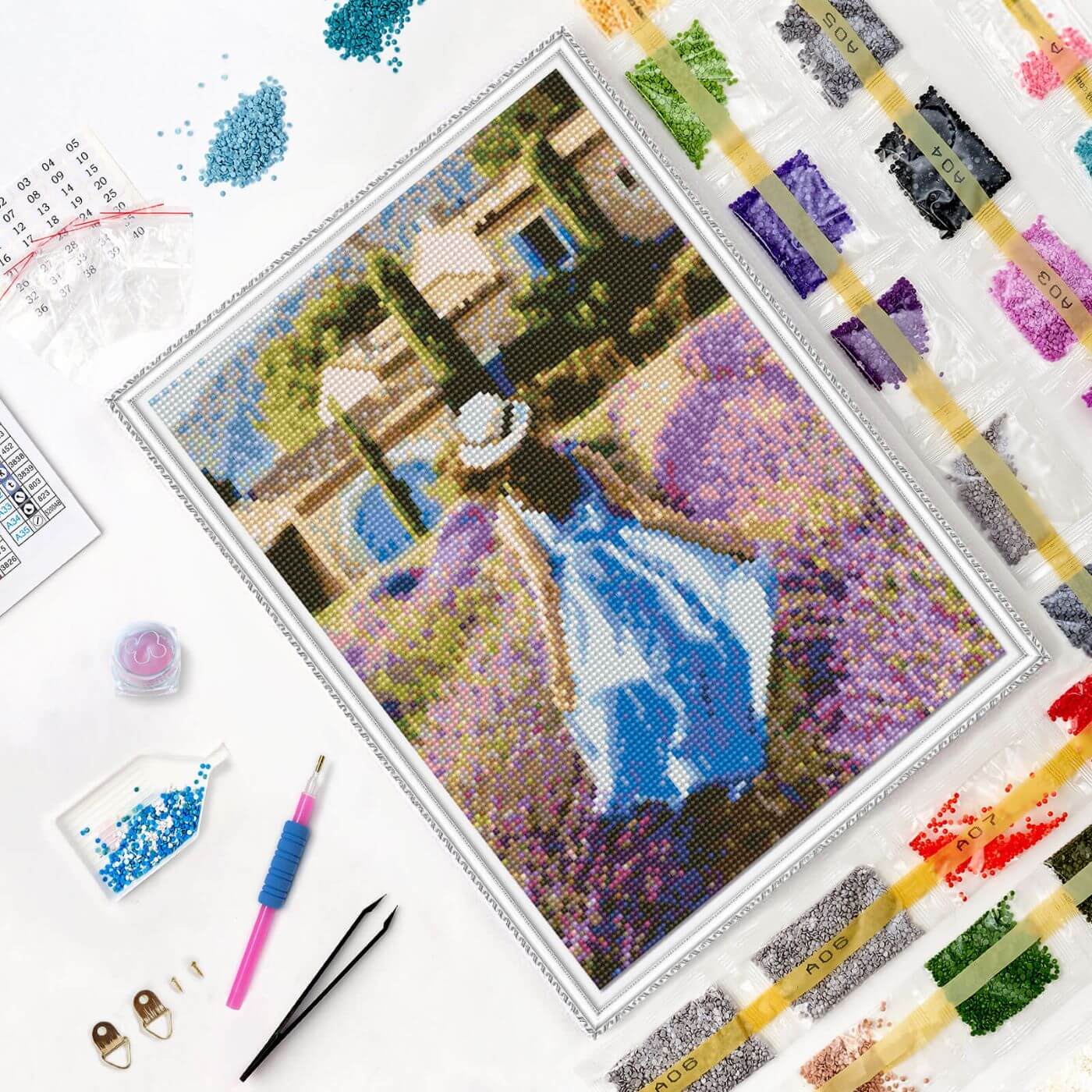 5D Diamond Painting 30x40 cm | Escape to Provence (LE144e) – Diamond painting | Varvikas.Shop