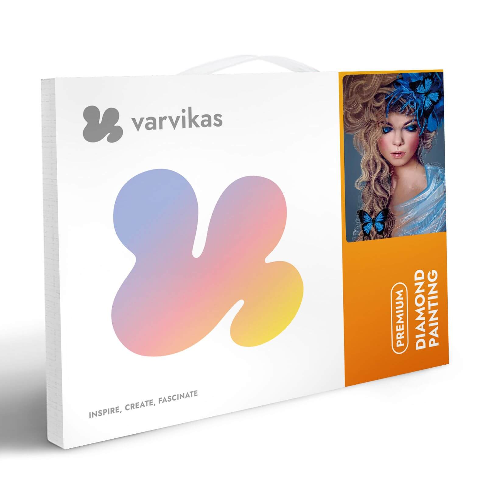 5D Diamond Painting 30x40 cm | Girl with Butterflies (LE109e) – Diamond painting | Varvikas.Shop