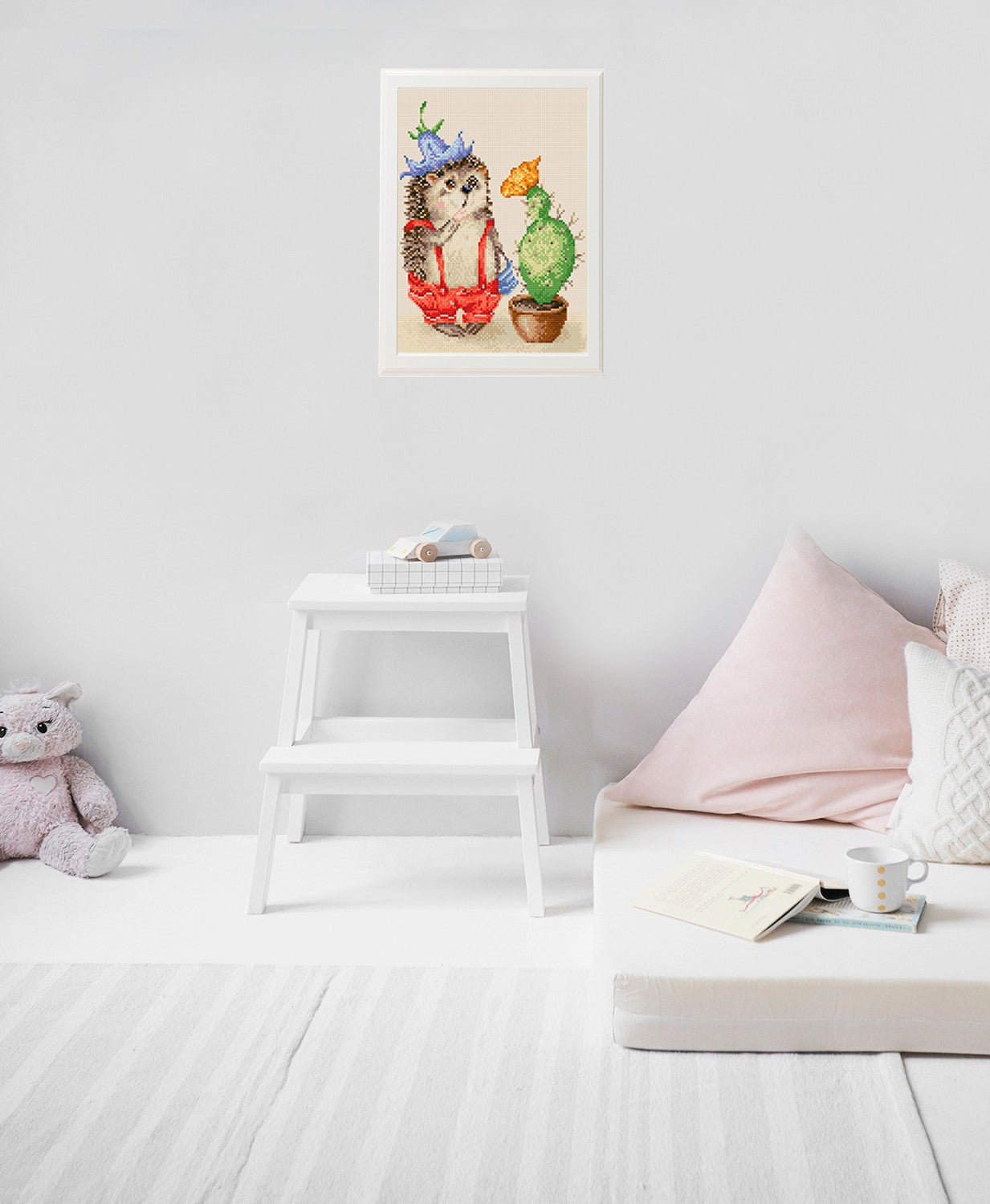 5D Diamond Painting 30x40 cm | Hedgehog surprised (LE030e) – Diamond painting | Varvikas.Shop
