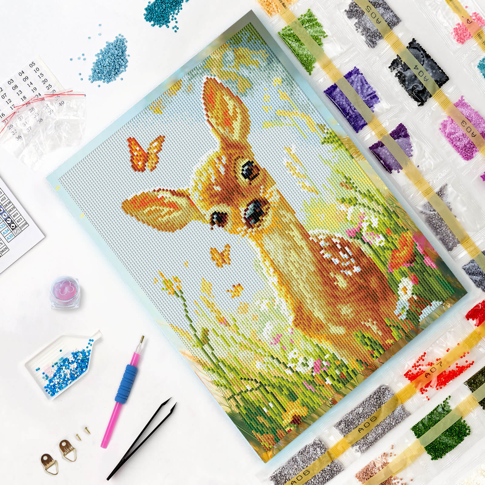 5D Diamond Painting 30x40 cm | Little Fawn (LE166e) – Diamond painting | Varvikas.Shop