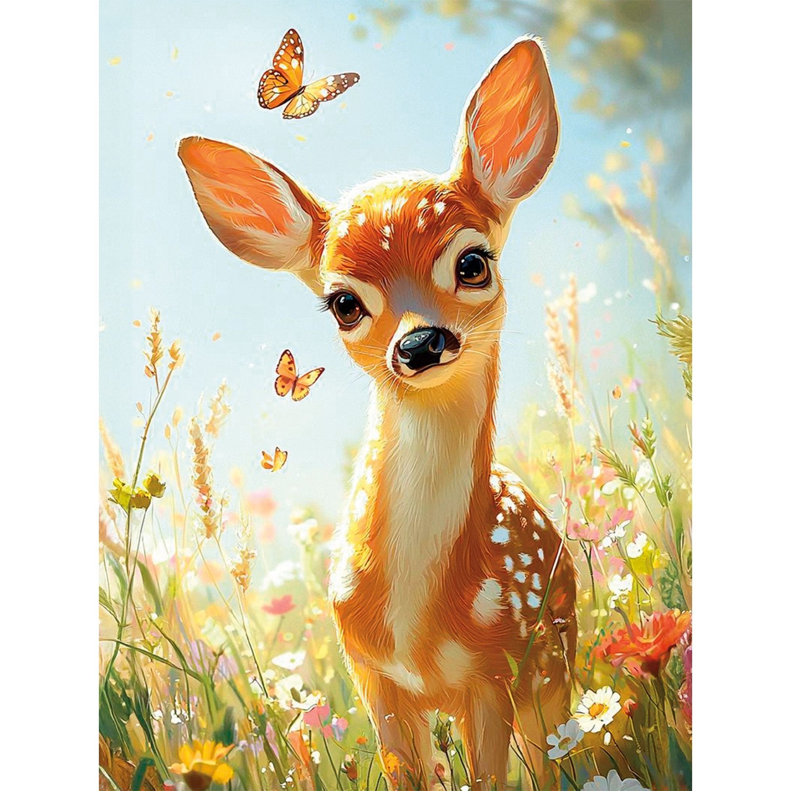 5D Diamond Painting 30x40 cm | Little Fawn (LE166e) – Diamond painting | Varvikas.Shop