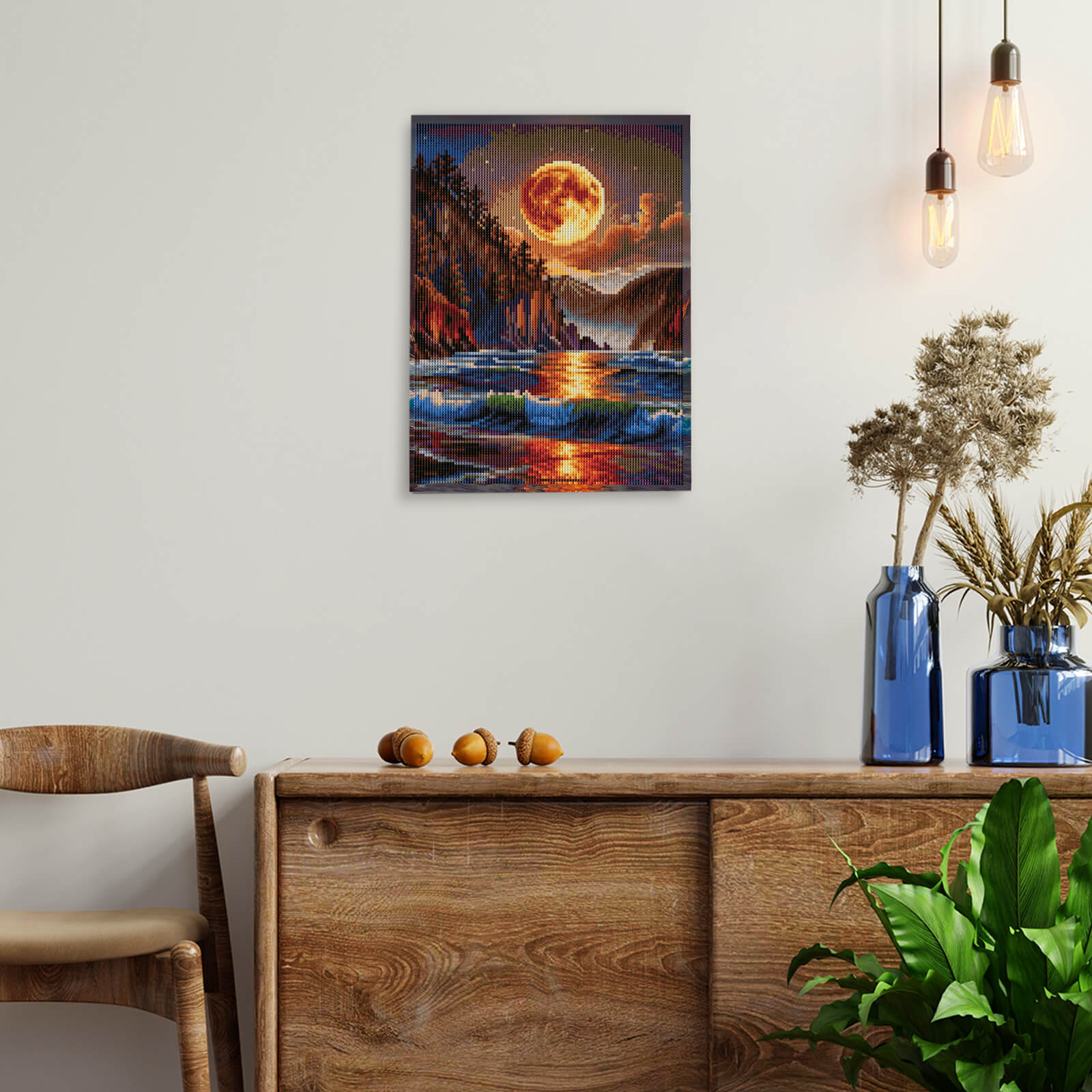 5D Diamond Painting 30x40 cm | Moonlit Bay (LE164e) – Diamond painting | Varvikas.Shop