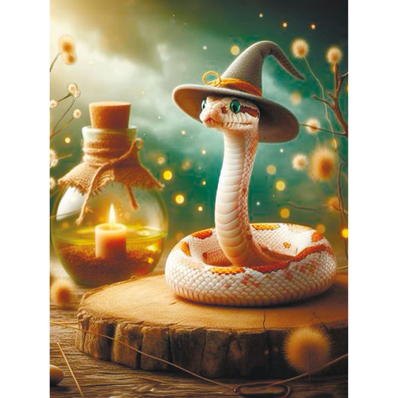 5D Diamond Painting 30x40 cm | Snakey the Sorceress (LE160e) – Diamond painting | Varvikas.Shop