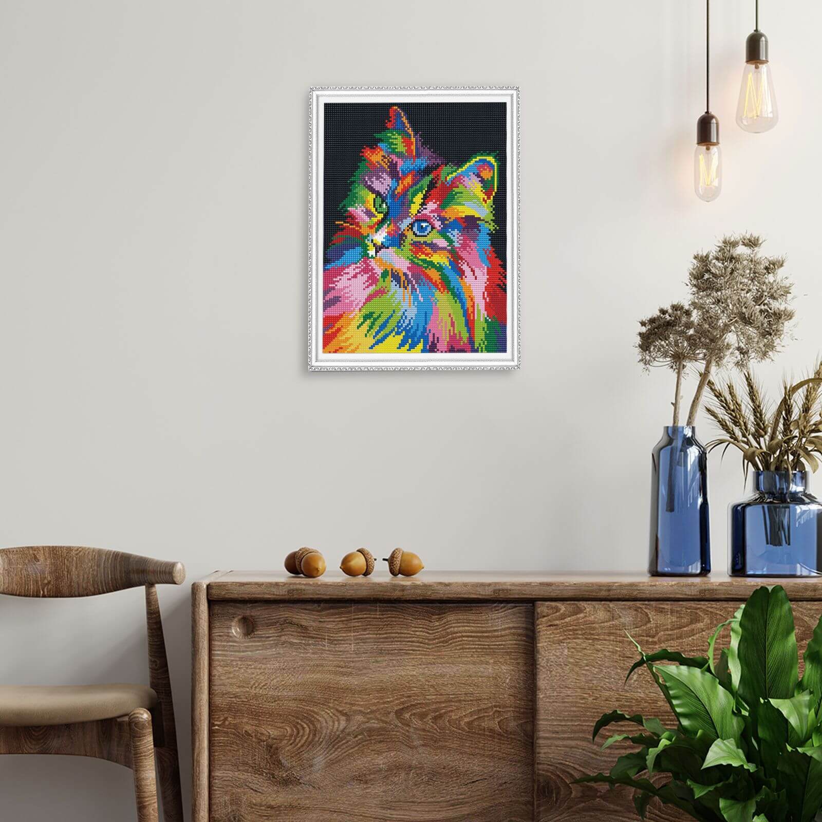 5D Diamond Painting 30x40 cm | Through the eyes of a cat (LE136e) – Diamond painting | Varvikas.Shop