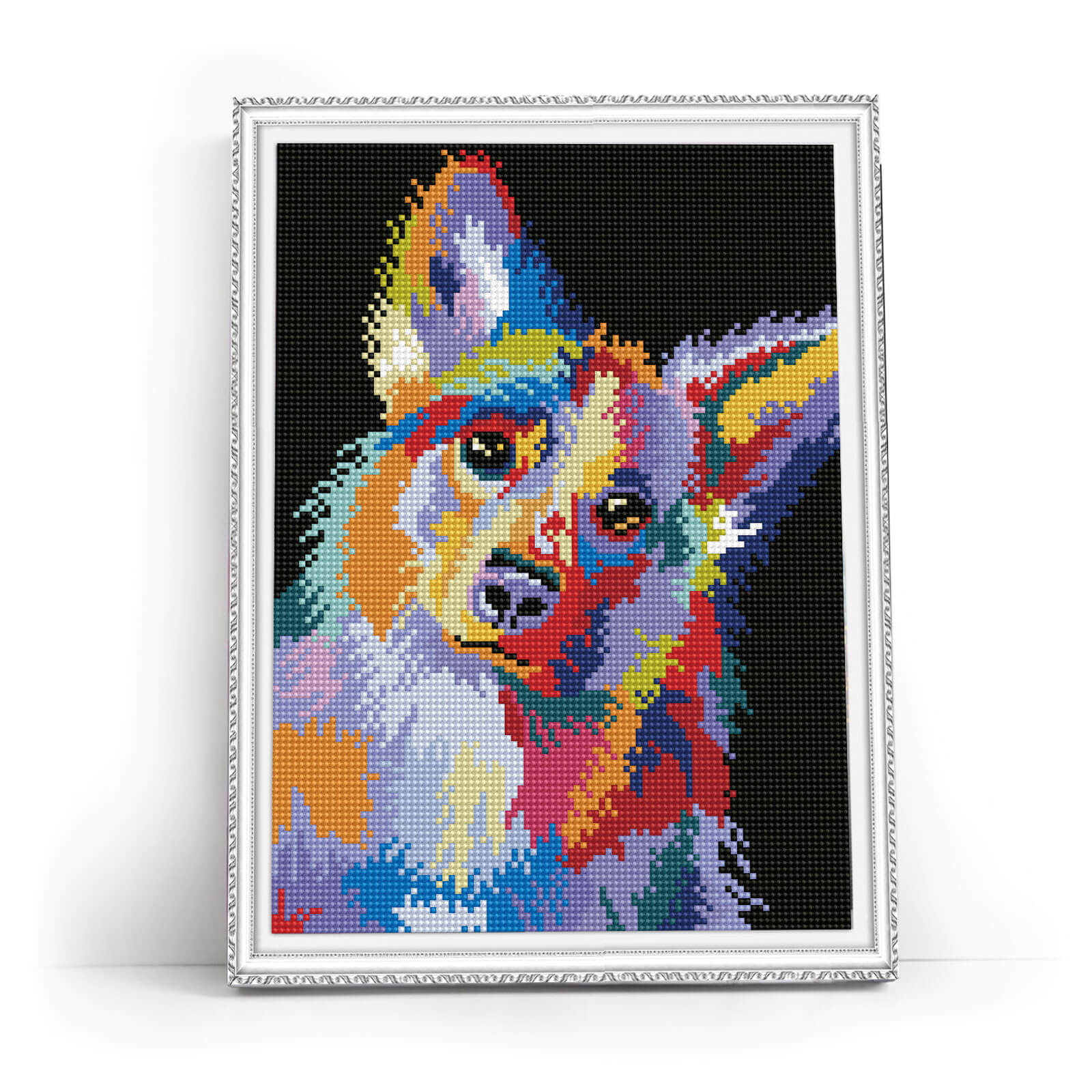 5D Diamond Painting 30x40 cm | Through the eyes of a corgi (LE135e) – Diamond painting | Varvikas.Shop