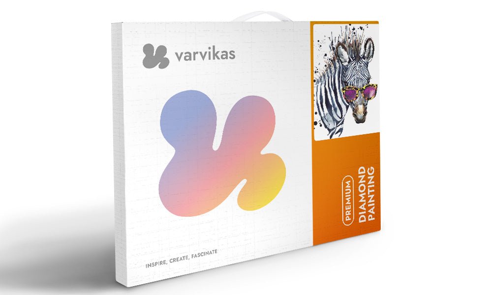 5D Diamond Painting 30x40 cm | Zebra with Glasses (LE112e) – Diamond painting | Varvikas.Shop