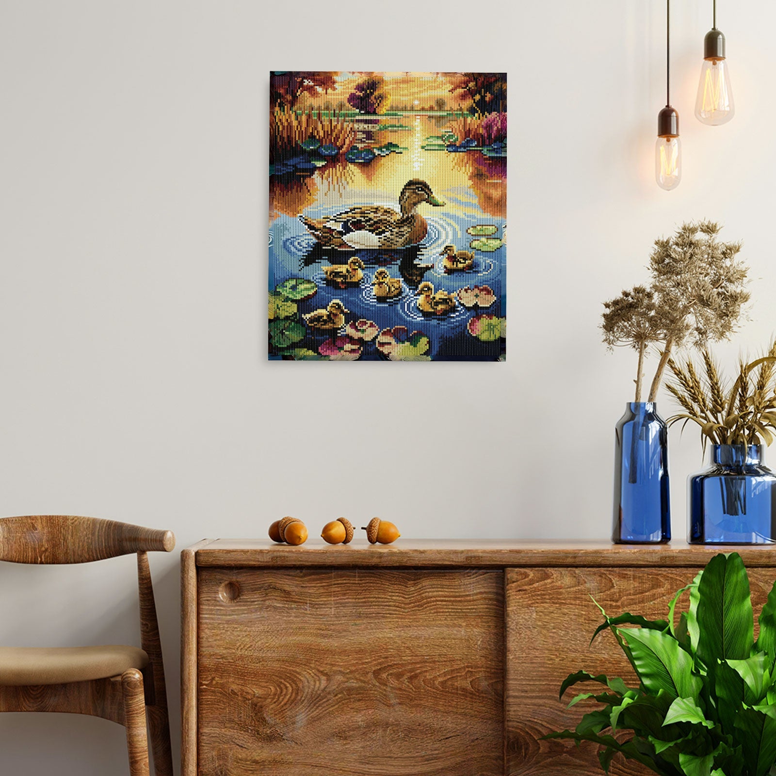 5D Diamond Painting 40×50 cm, Duck Family (LG399e) – Diamond painting | Varvikas.Shop
