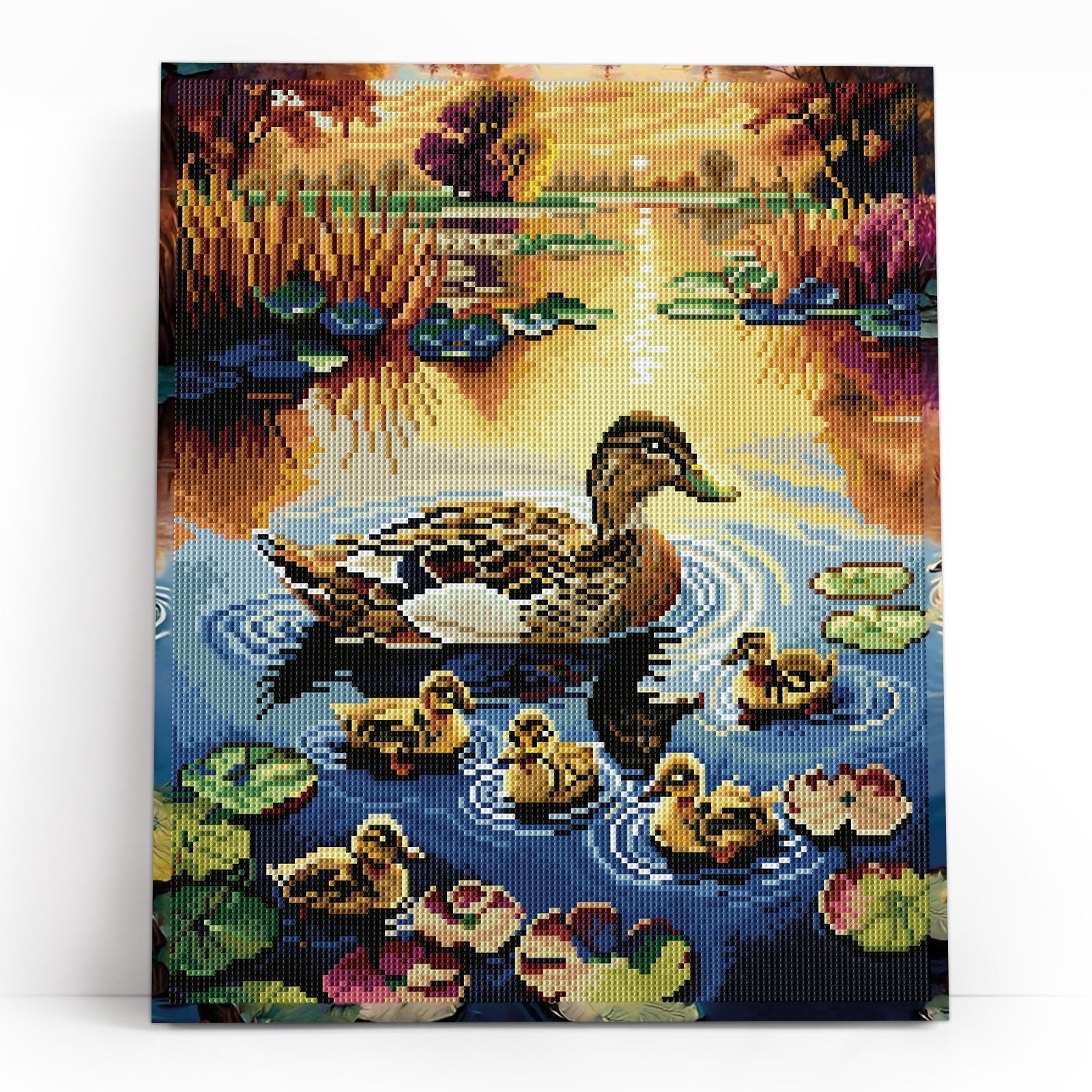 5D Diamond Painting 40×50 cm, Duck Family (LG399e) – Diamond painting | Varvikas.Shop