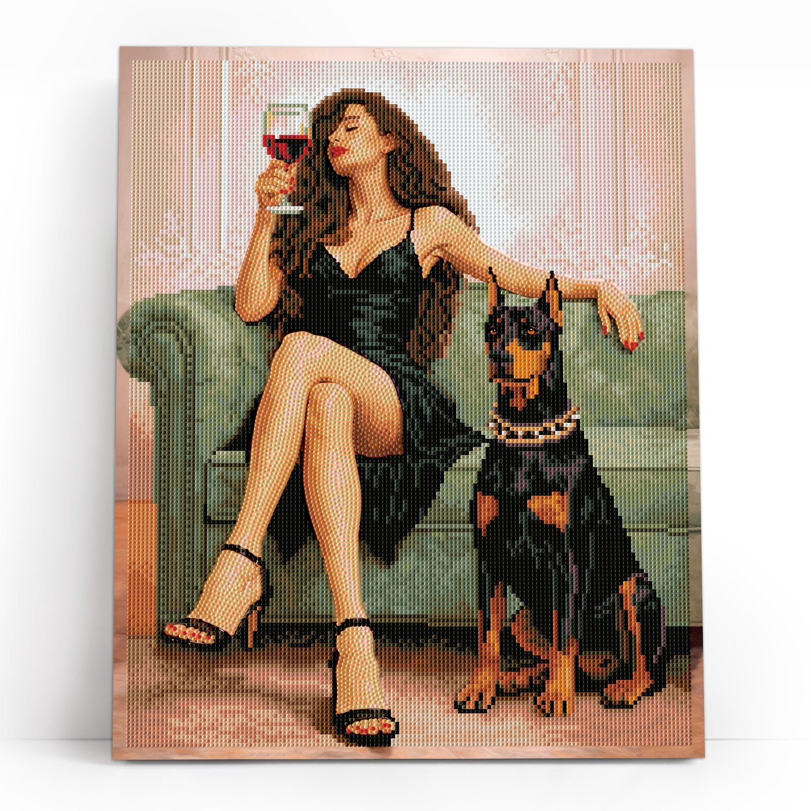 5D Diamond Painting 40×50 cm, Elegance in Black (LG410e) – Diamond painting | Varvikas