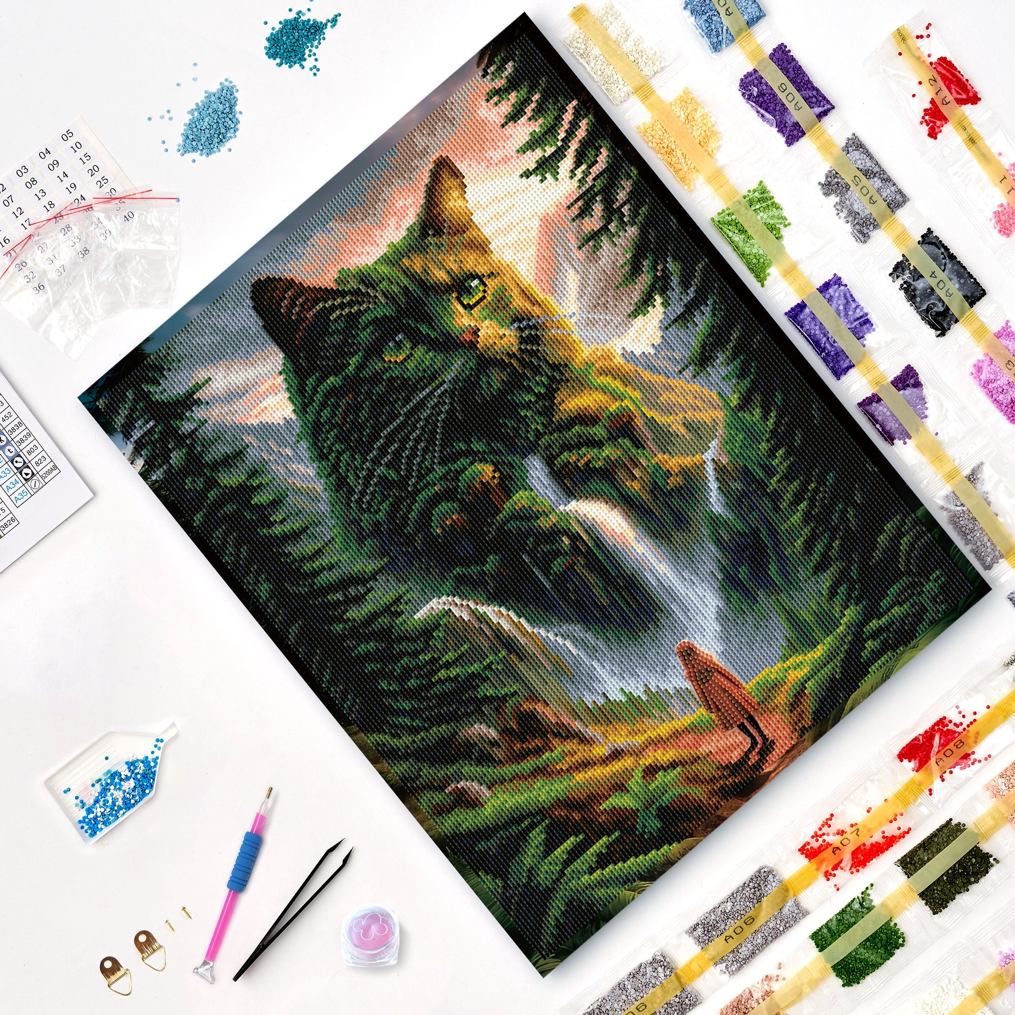 5D Diamond Painting 40×50 cm, Emerald Dream (LG408e) – Diamond painting | Varvikas