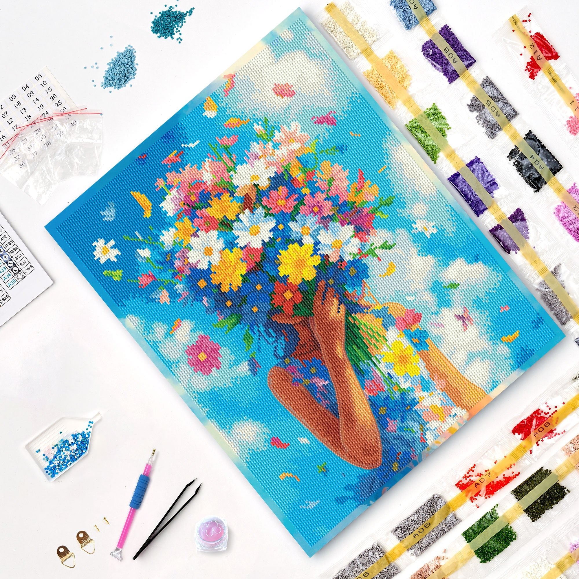 5D Diamond Painting 40×50 cm, Fragrance of Tenderness (LG402e) – Diamond painting | Varvikas.Shop