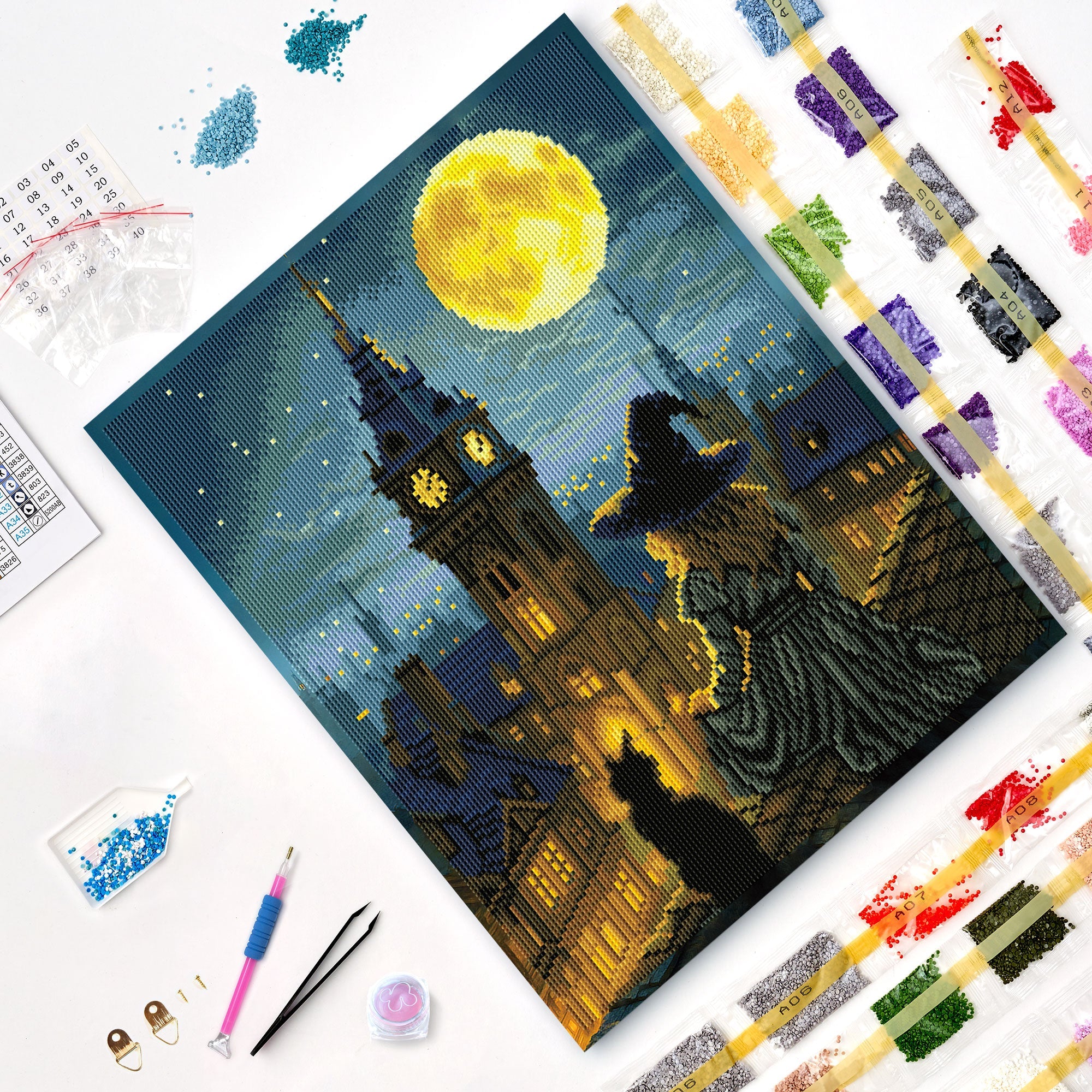 5D Diamond Painting 40×50 cm, Moon Spell (LG401e) – Diamond painting | Varvikas.Shop