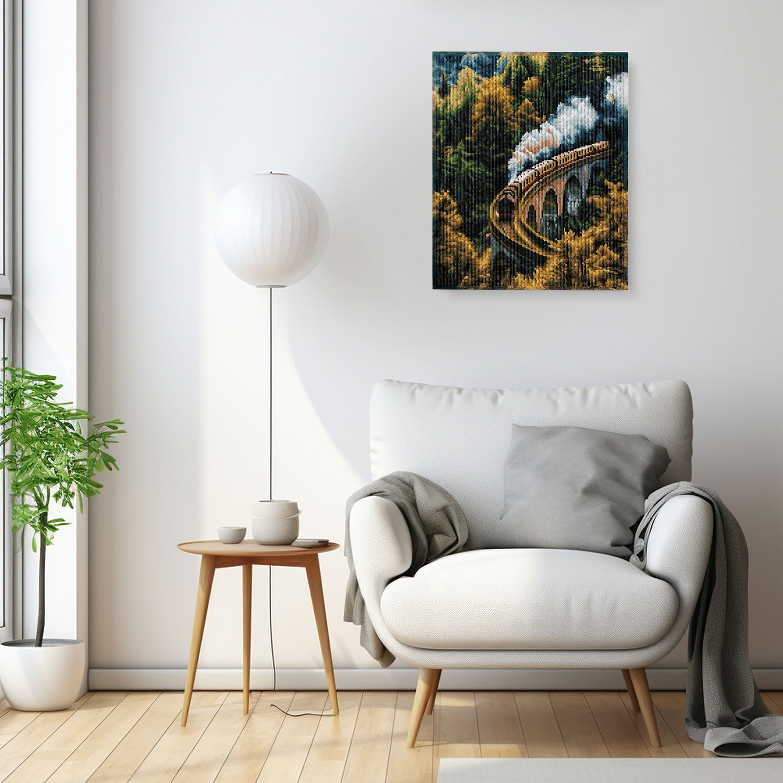 5D Diamond Painting 40x50 cm | Autumn Express (LG371e) – Diamond painting | Varvikas.Shop