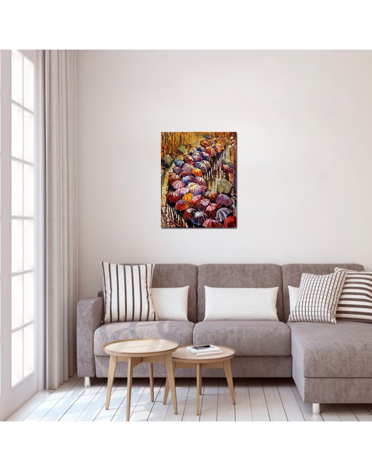 5D Diamond Painting 40x50 cm | Autumn Umbrellas (LG152e) – Diamond painting | Varvikas.Shop