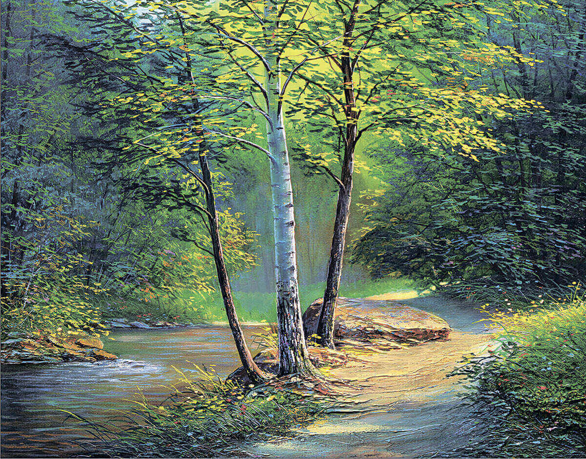 5D Diamond Painting 40x50 cm | Birches (LG259e) – Diamond painting | Varvikas.Shop