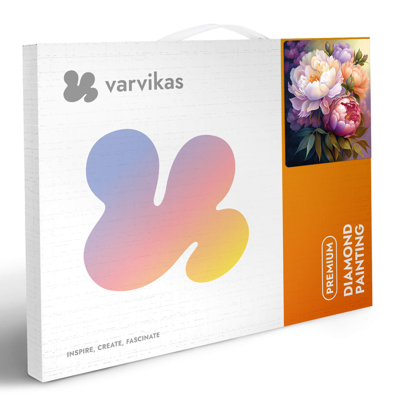 5D Diamond Painting 40x50 cm | Blossoming peonies (LG334e) – Diamond painting | Varvikas.Shop