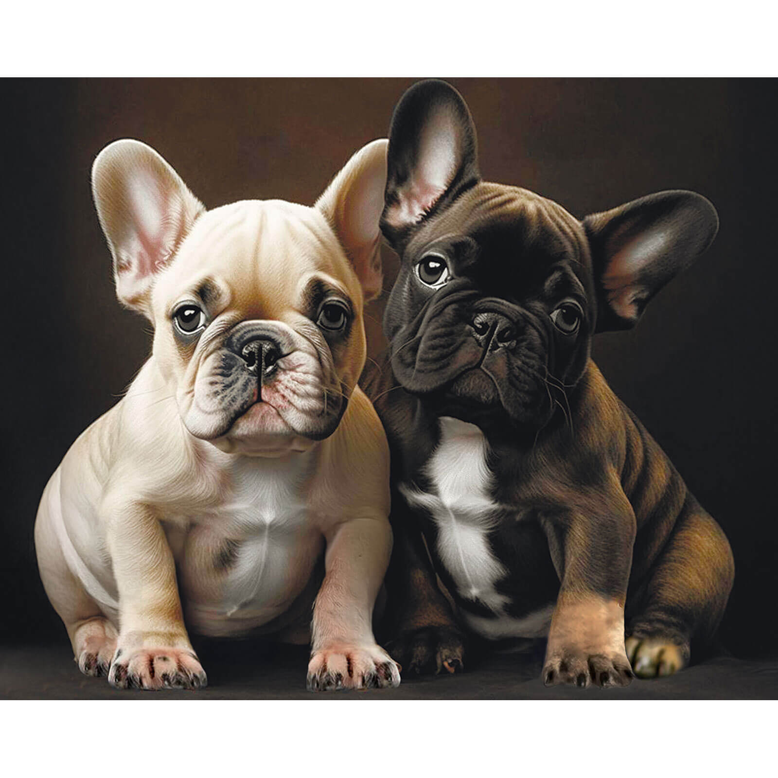 5D Diamond Painting 40x50 cm | Bulldog Buddies (LG375e) – Diamond painting | Varvikas.Shop