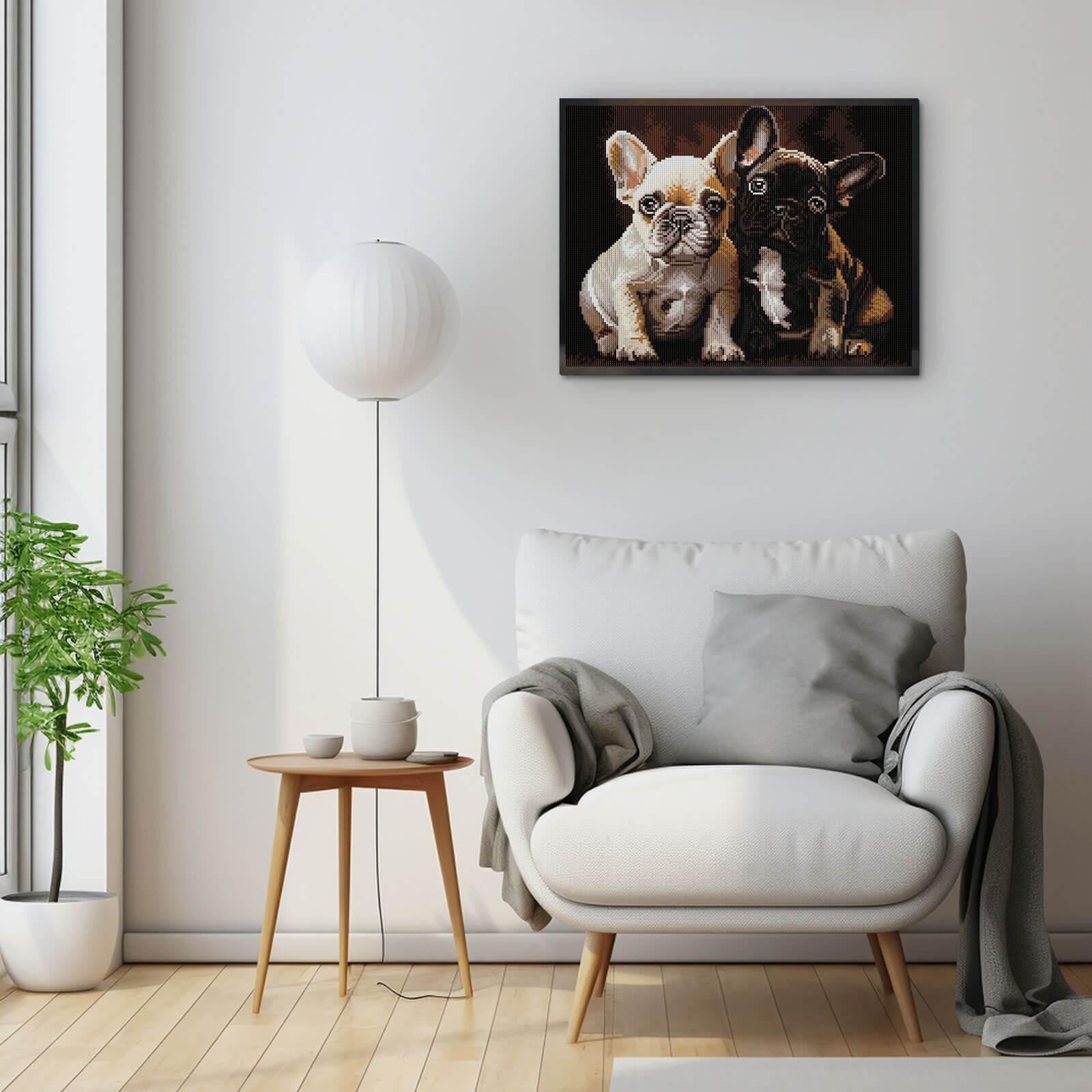 5D Diamond Painting 40x50 cm | Bulldog Buddies (LG375e) – Diamond painting | Varvikas.Shop