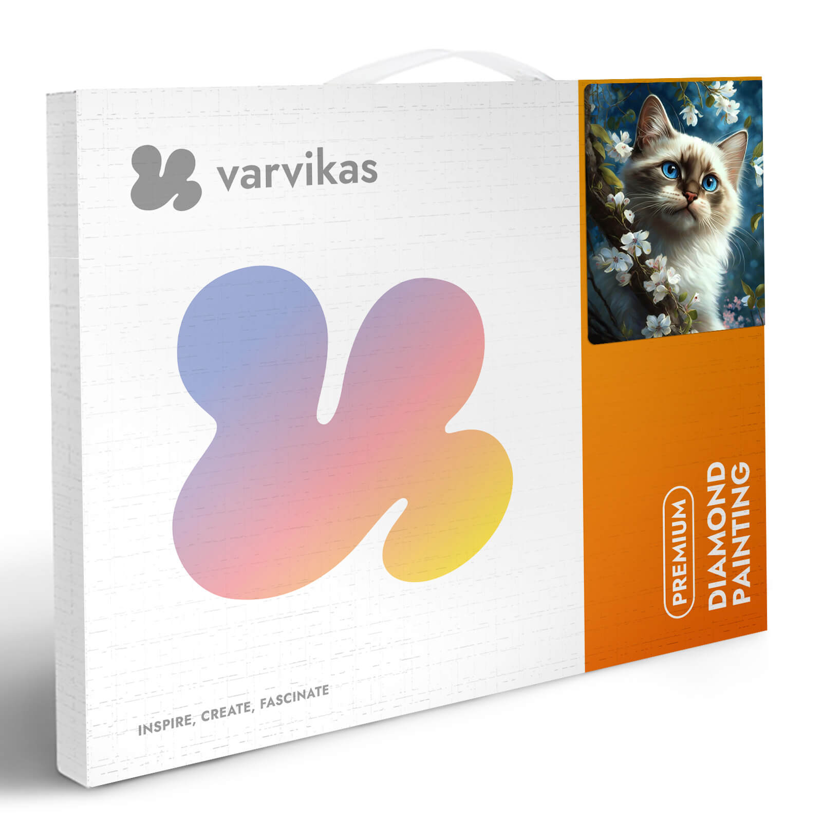 5D Diamond Painting 40x50 cm | Cat's harmony (LG338e) – Diamond painting | Varvikas.Shop