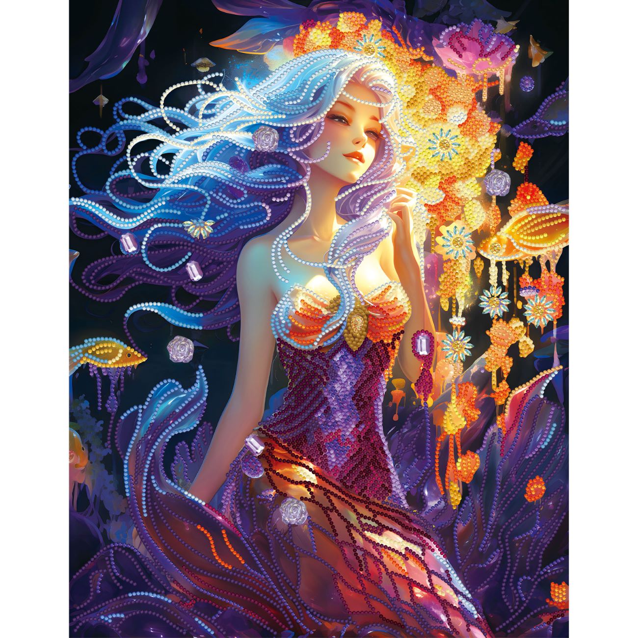 5D Diamond Painting 40x50 cm | Charming Mermaid (LGPS006e) – Diamond painting | Varvikas.Shop