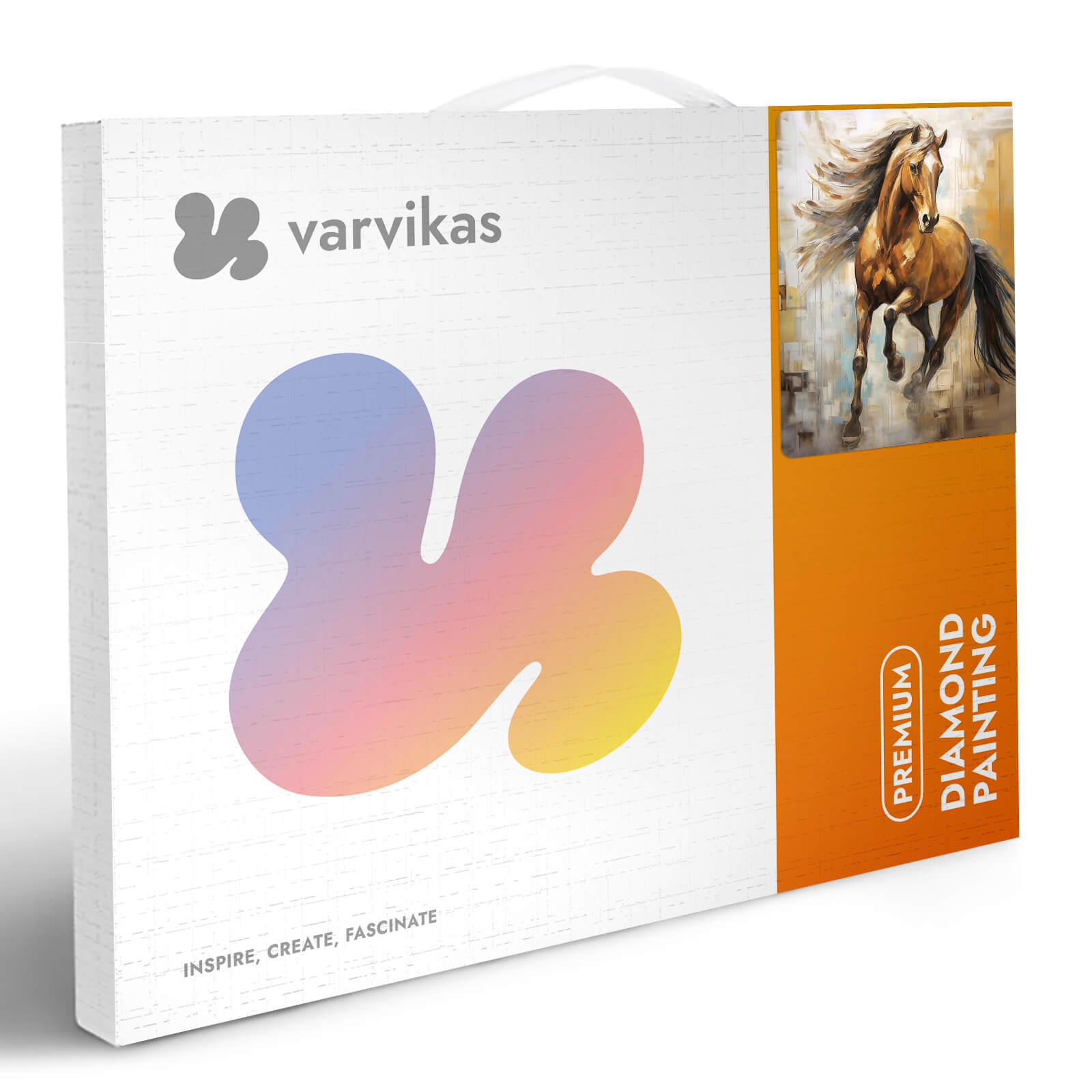 5D Diamond Painting 40x50 cm | Chestnut purebred (LG341e) – Diamond painting | Varvikas.Shop