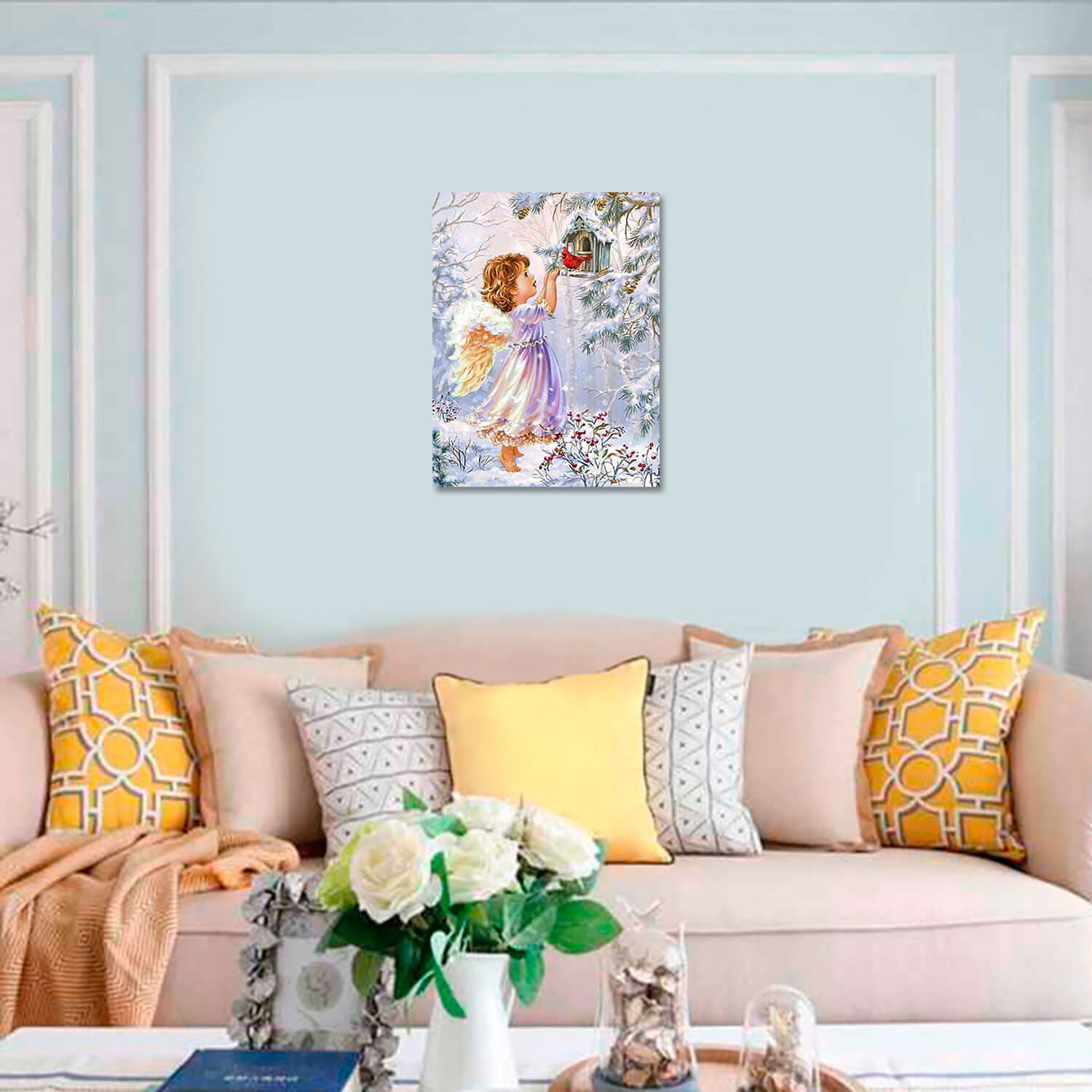 5D Diamond Painting 40x50 cm | Christmas Angel (LG294e) – Diamond painting | Varvikas.Shop