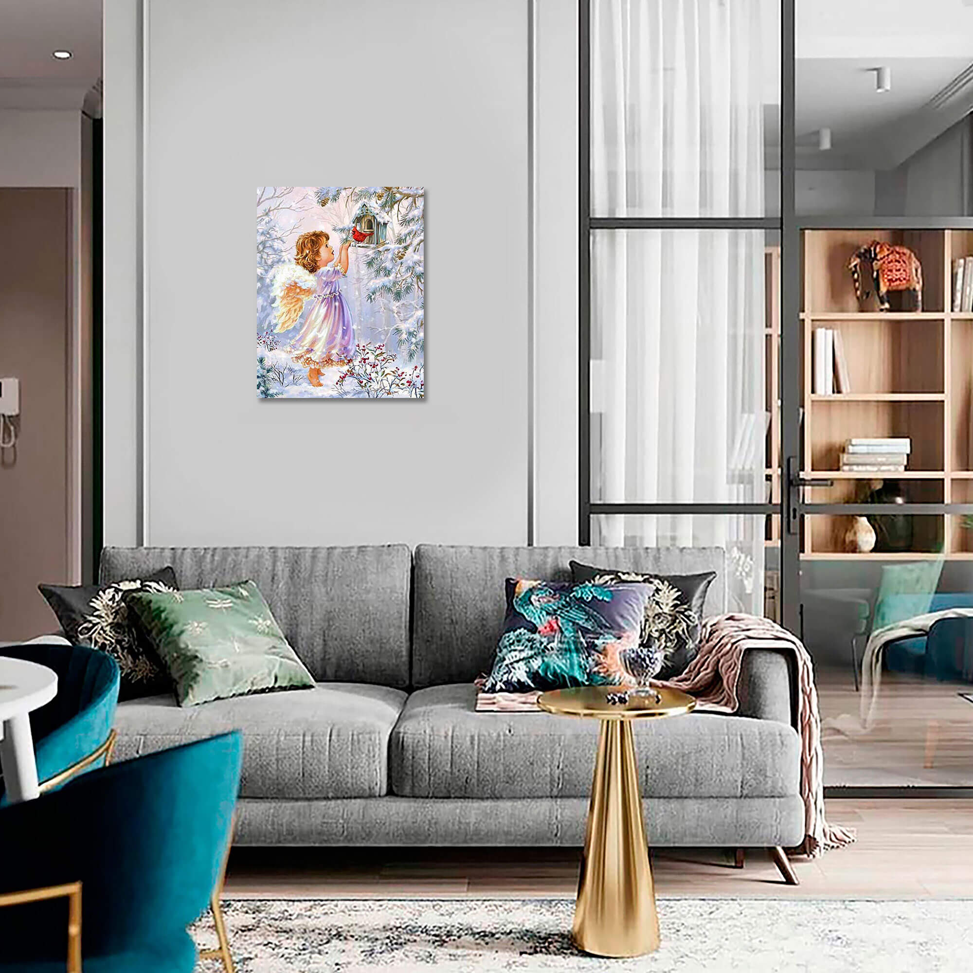 5D Diamond Painting 40x50 cm | Christmas Angel (LG294e) – Diamond painting | Varvikas.Shop