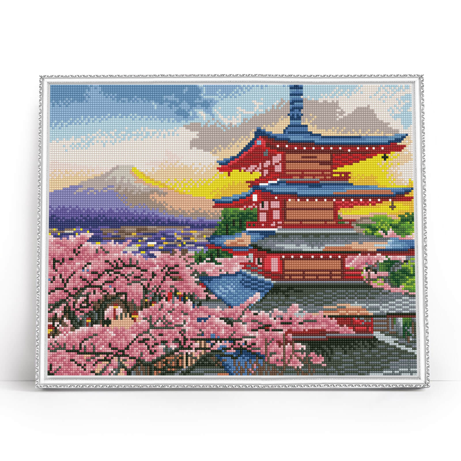 5D Diamond Painting 40x50 cm | Chureito Pagoda (LG201e) – Diamond painting | Varvikas.Shop