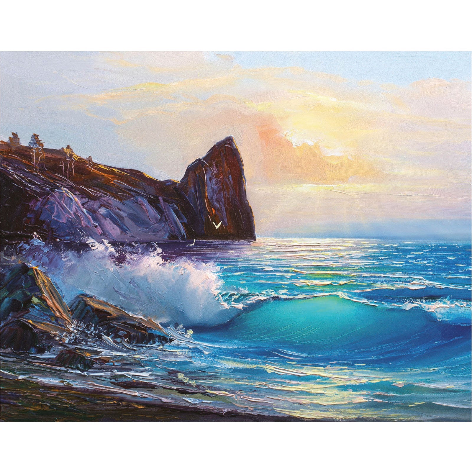 5D Diamond Painting 40x50 cm | Coastal Landscape (LG258e) – Diamond painting | Varvikas.Shop