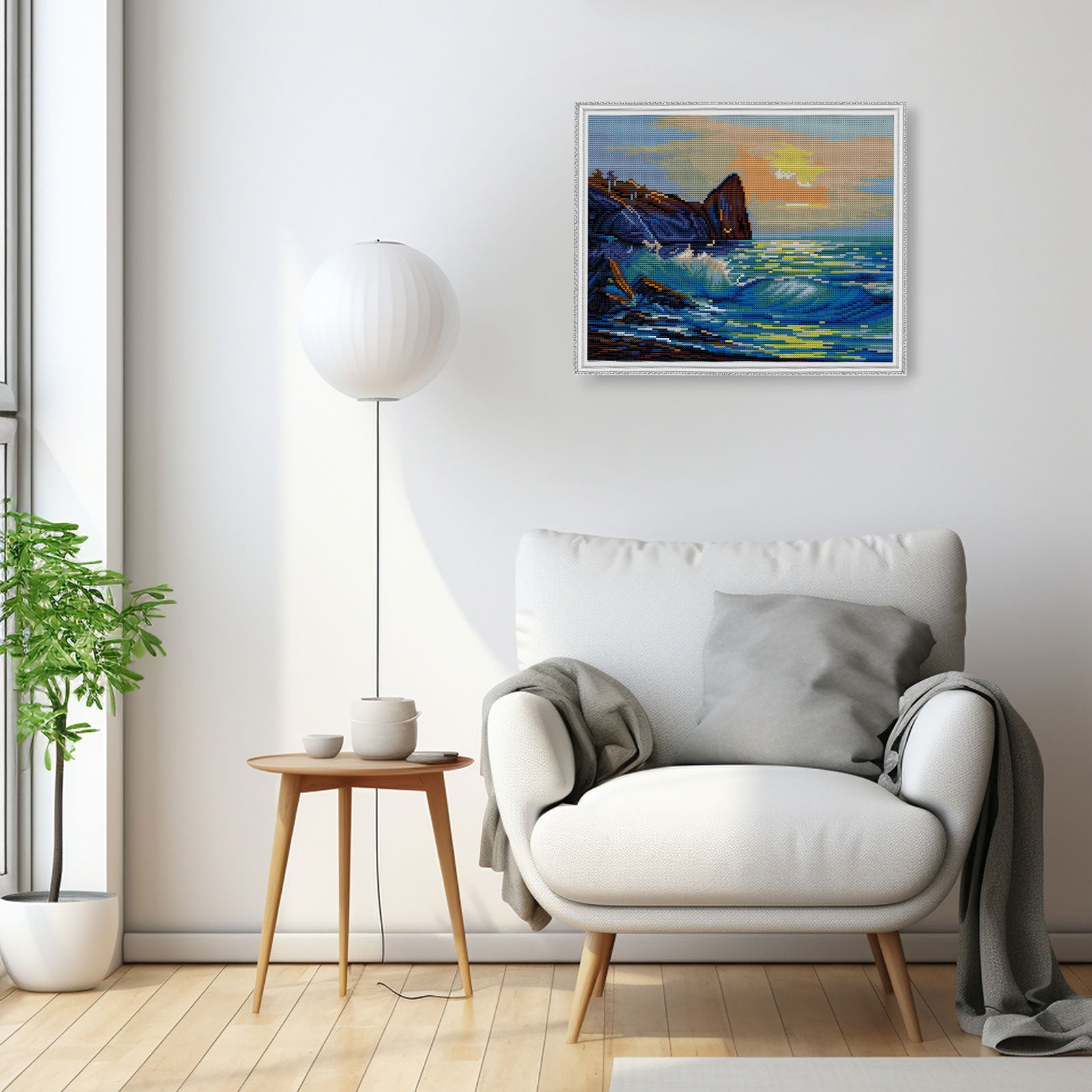 5D Diamond Painting 40x50 cm | Coastal Landscape (LG258e) – Diamond painting | Varvikas.Shop