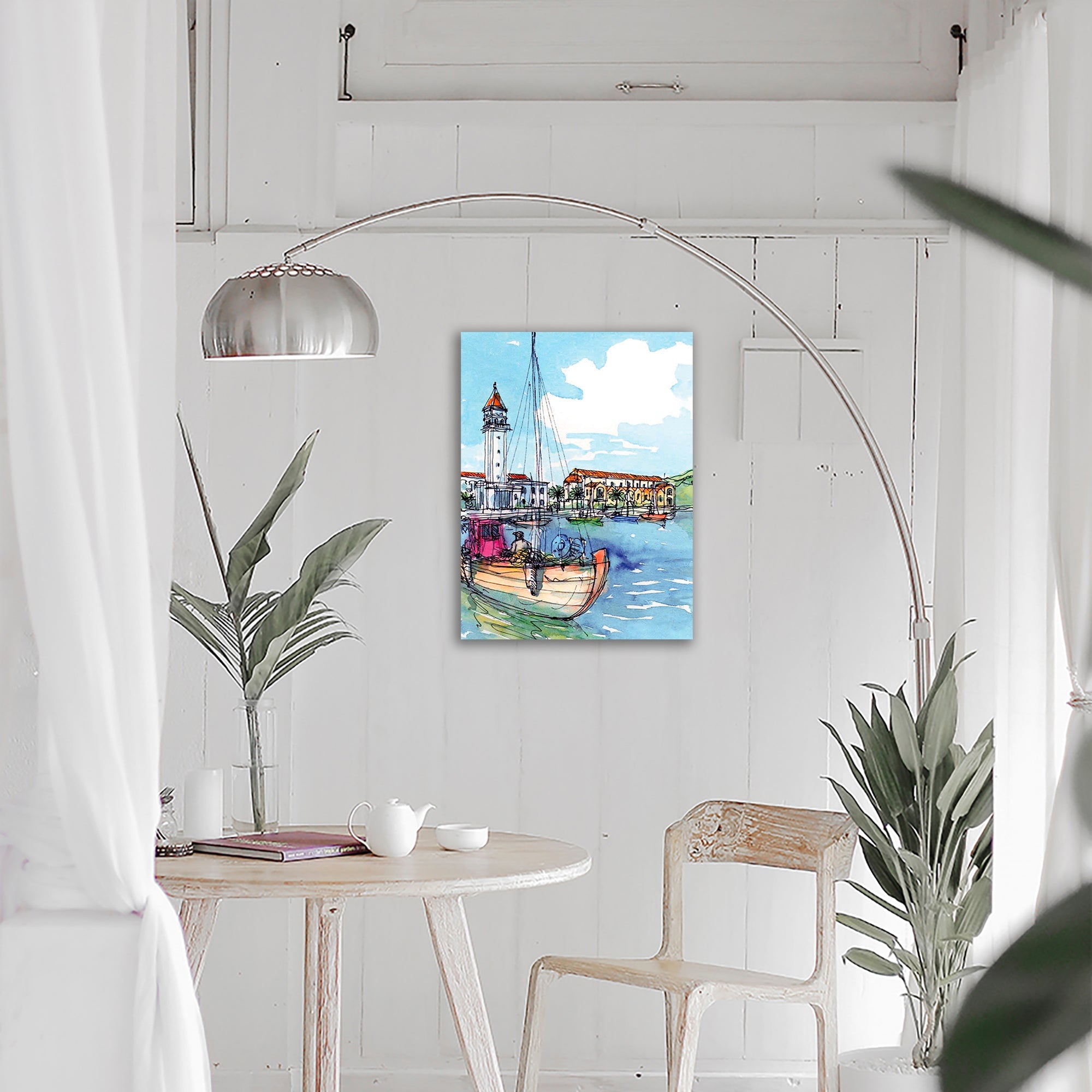 5D Diamond Painting 40x50 cm | Coastal Town (LG064e) – Diamond painting | Varvikas.Shop