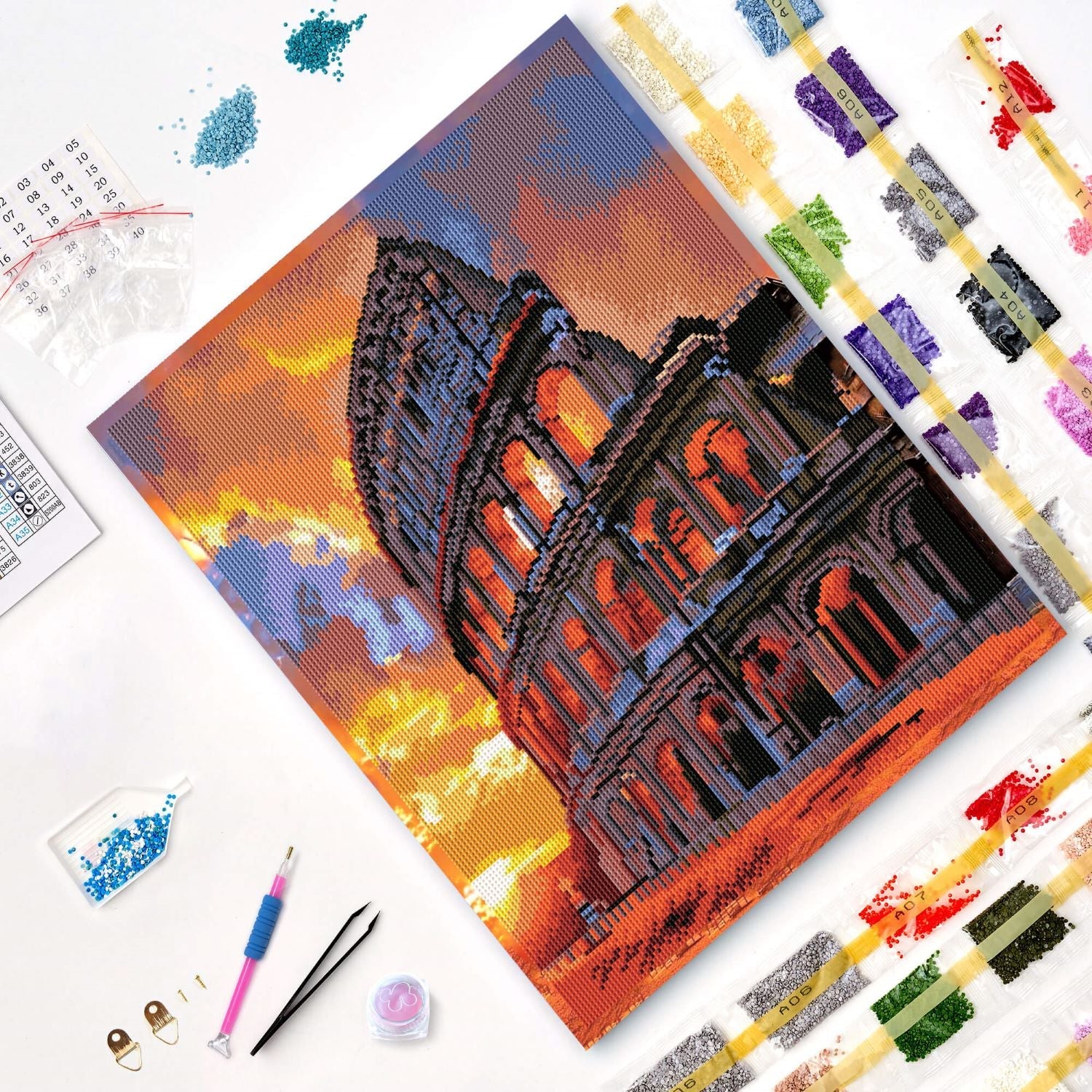 5D Diamond Painting 40x50 cm | Colosseum (LG368e) – Diamond painting | Varvikas.Shop