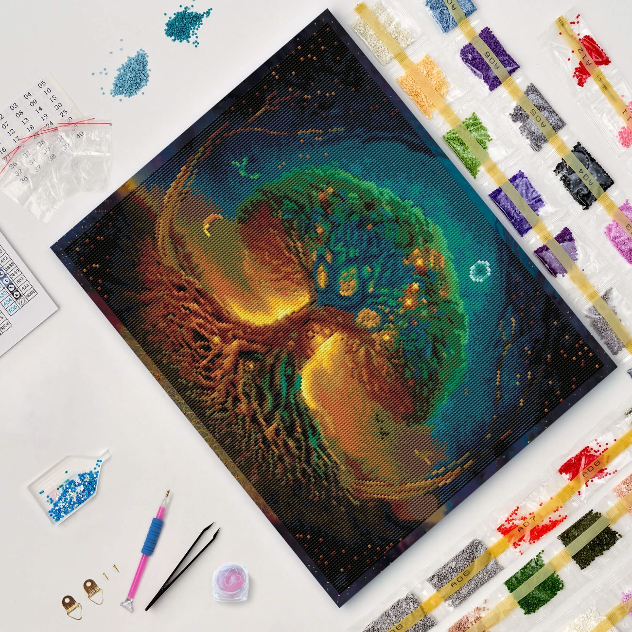 5D Diamond Painting 40x50 cm | Cosmic Roots (LG359e) – Diamond painting | Varvikas.Shop