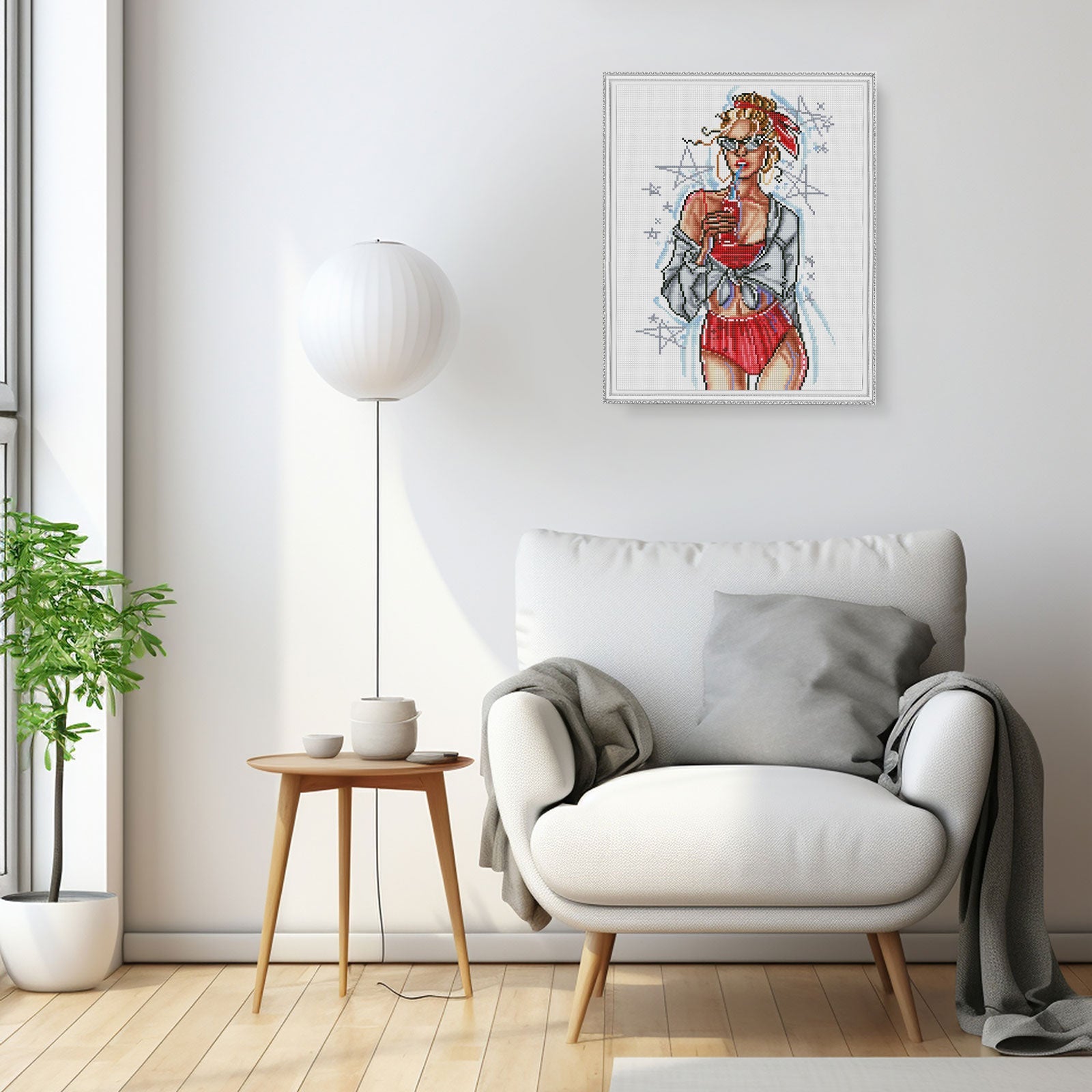 5D Diamond Painting 40x50 cm | Fashionable (LG162e) – Diamond painting | Varvikas.Shop