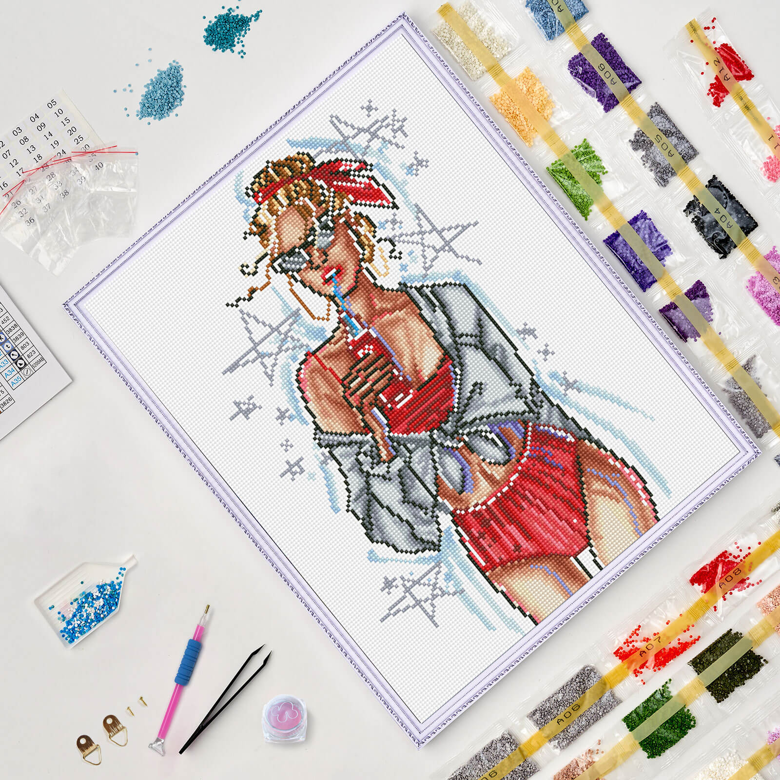 5D Diamond Painting 40x50 cm | Fashionable (LG162e) – Diamond painting | Varvikas.Shop