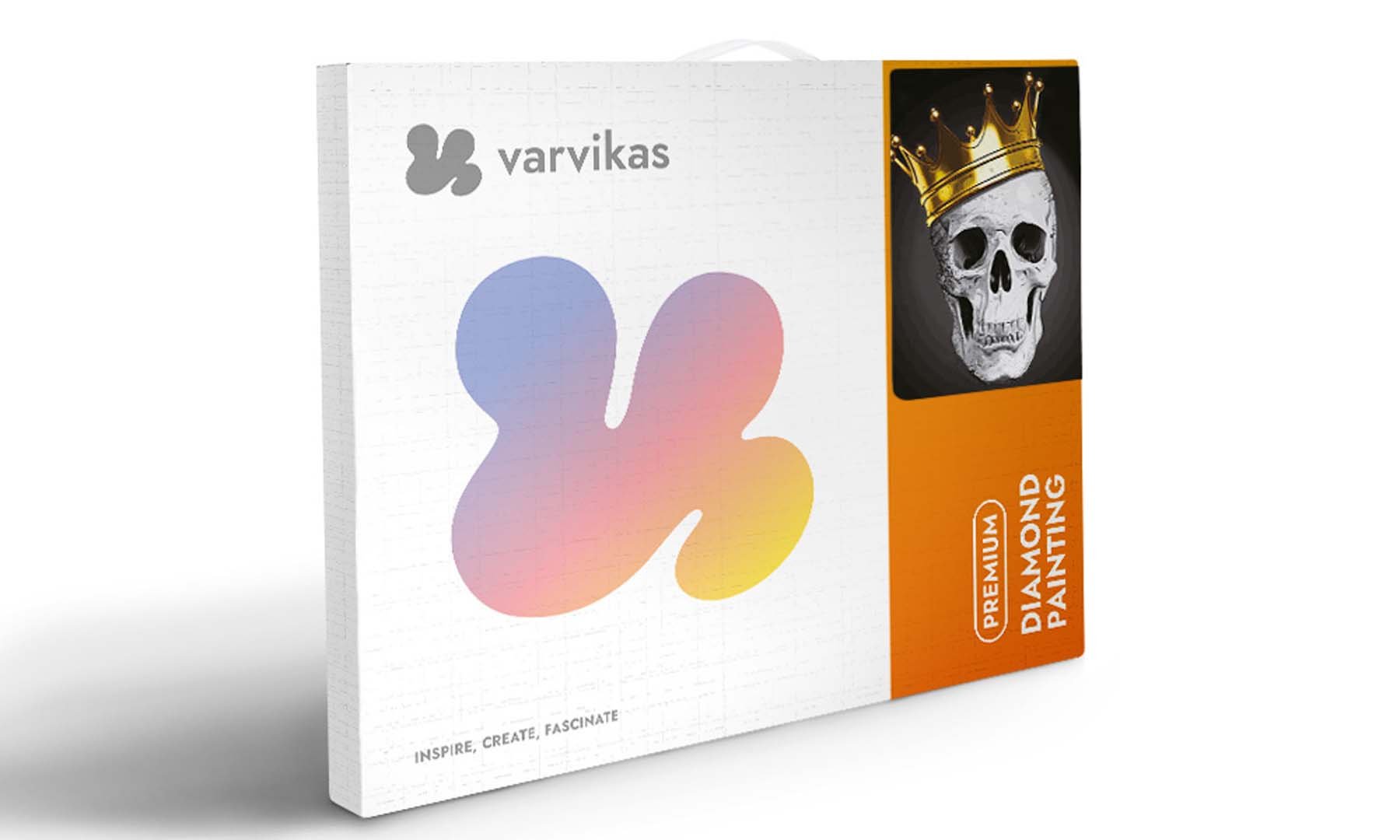 5D Diamond Painting 40x50 cm | Fashionable Skull (LG232e) – Diamond painting | Varvikas.Shop