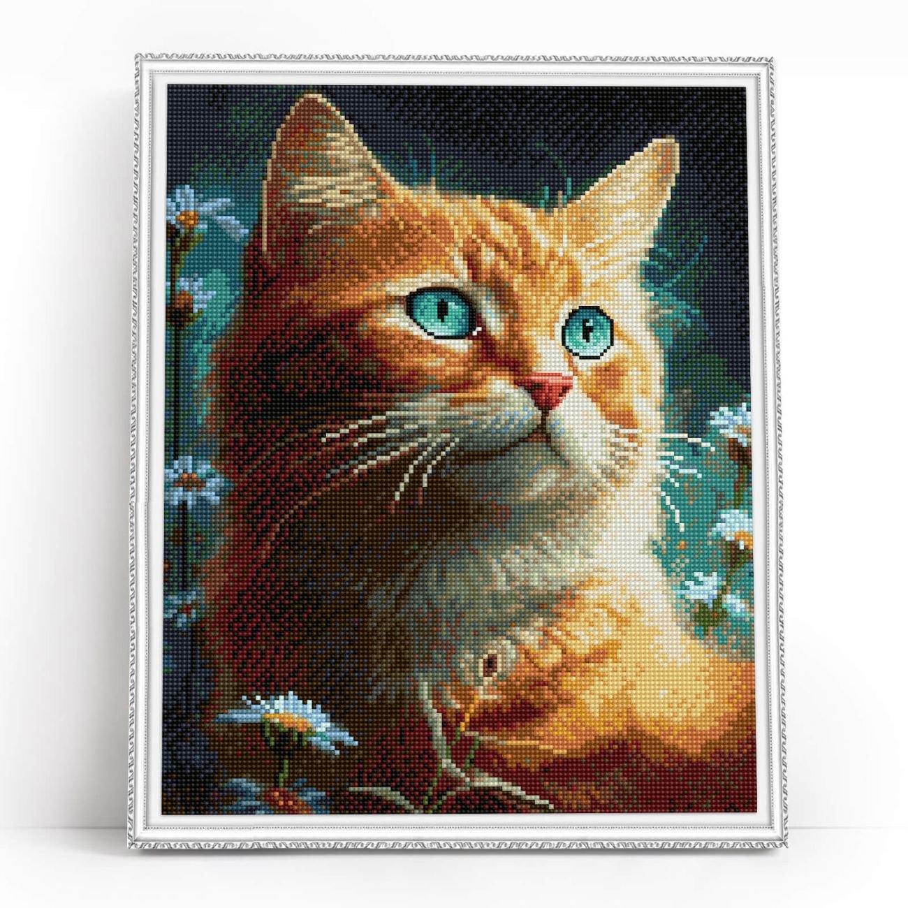 5D Diamond Painting 40x50 cm | Ginger cat (LG337e) – Diamond painting | Varvikas.Shop