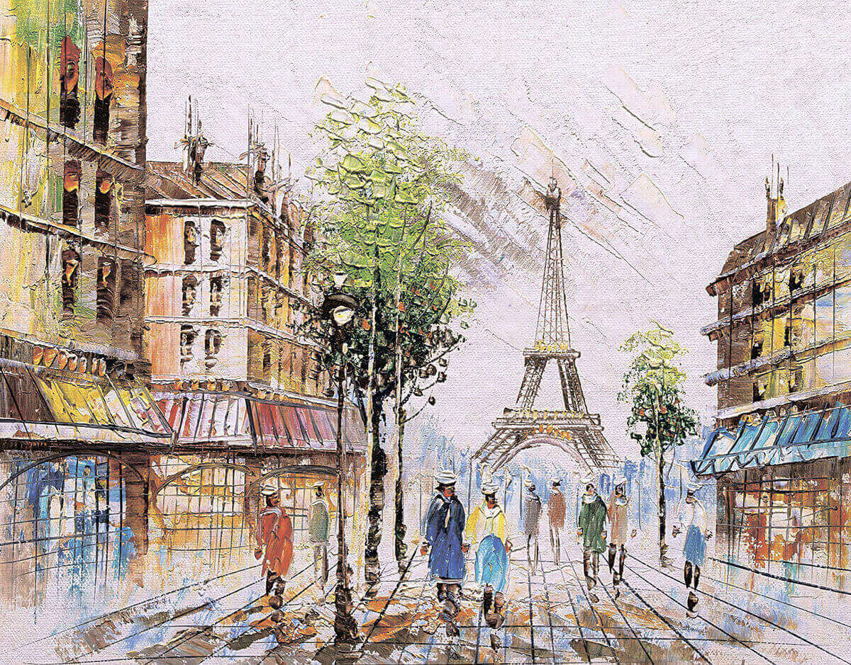 5D Diamond Painting 40x50 cm | Impression of Paris (LG252e) – Diamond painting | Varvikas.Shop