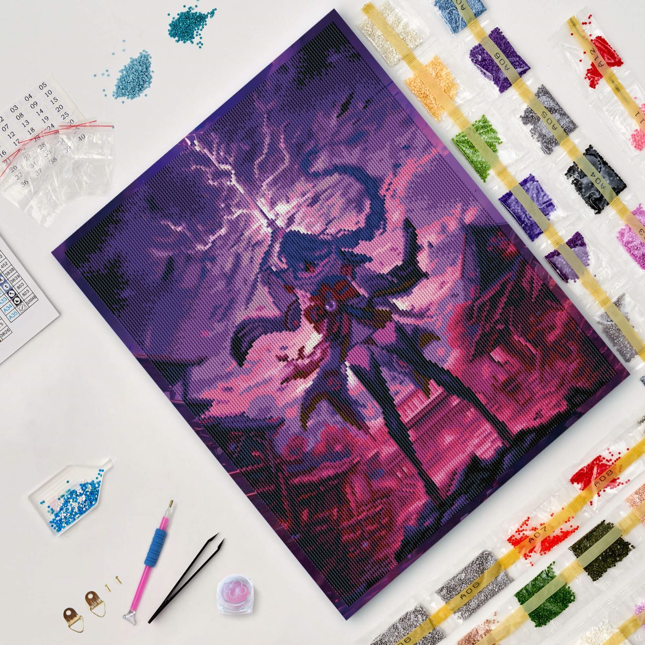 5D Diamond Painting 40x50 cm | Lightning Goddess (LG358e) – Diamond painting | Varvikas.Shop