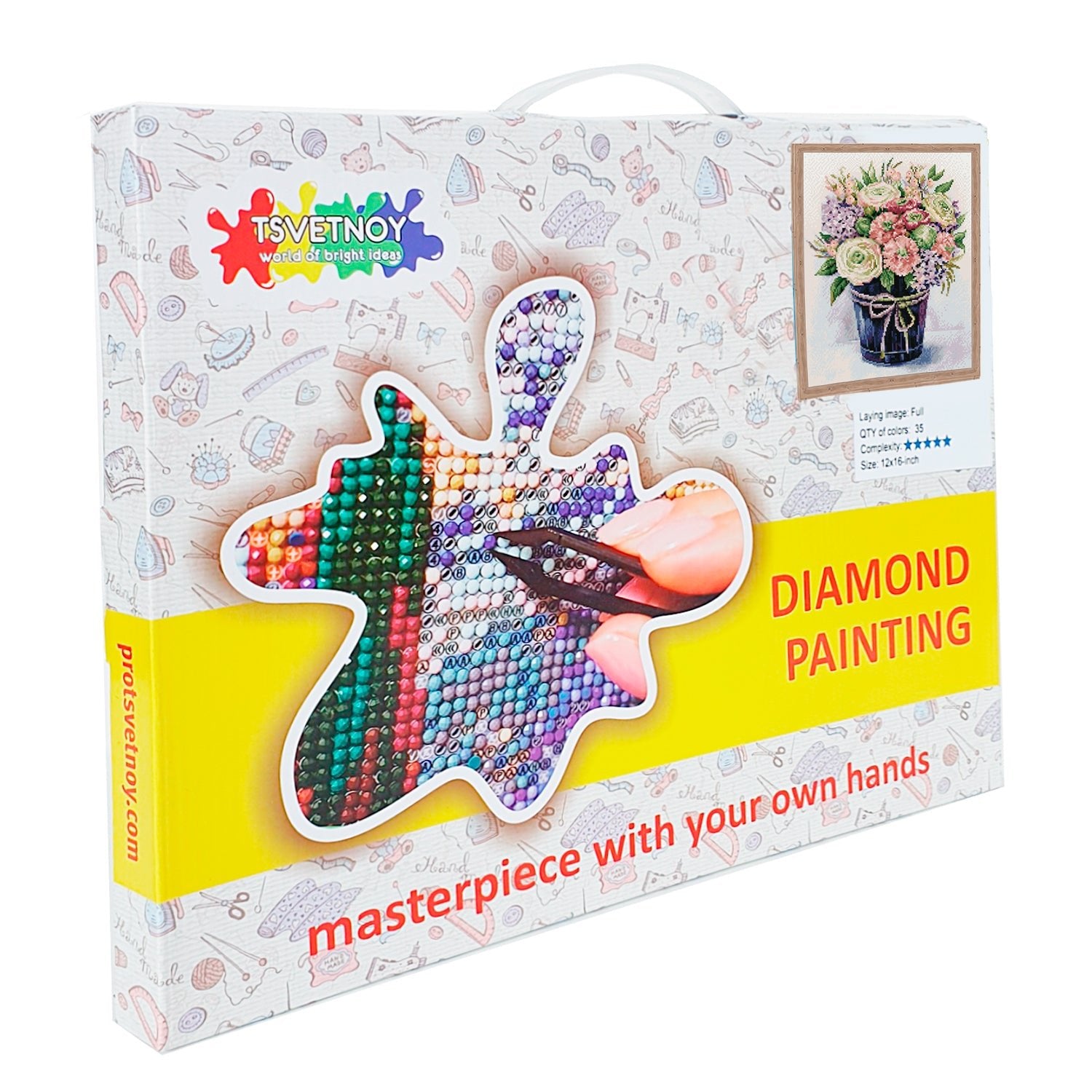 5D Diamond Painting 40x50 cm | Lilac tenderness (LG028e) – Diamond painting | Varvikas.Shop
