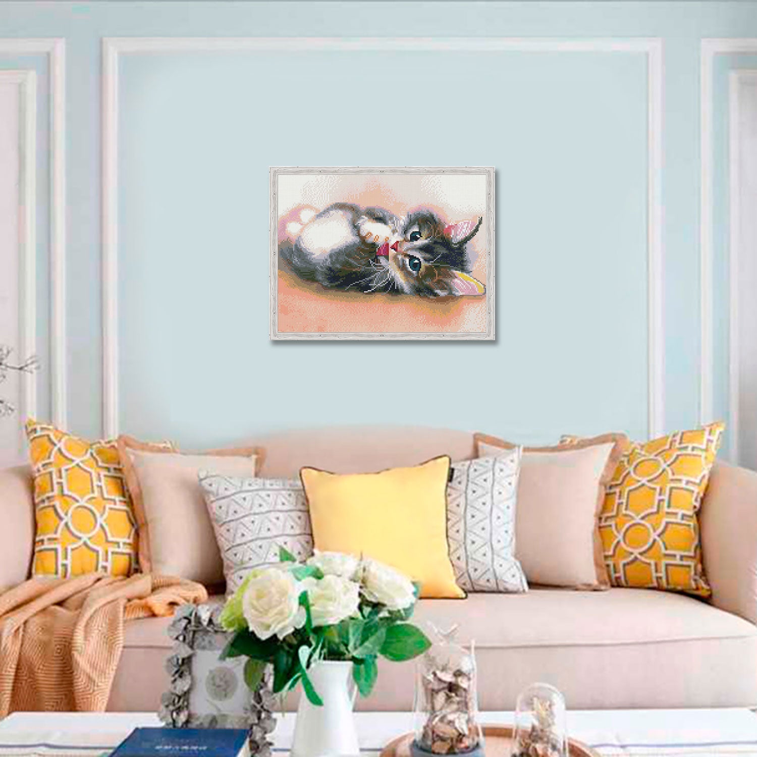 5D Diamond Painting 40x50 cm | Little Kitten (LG011e) – Diamond painting | Varvikas.Shop