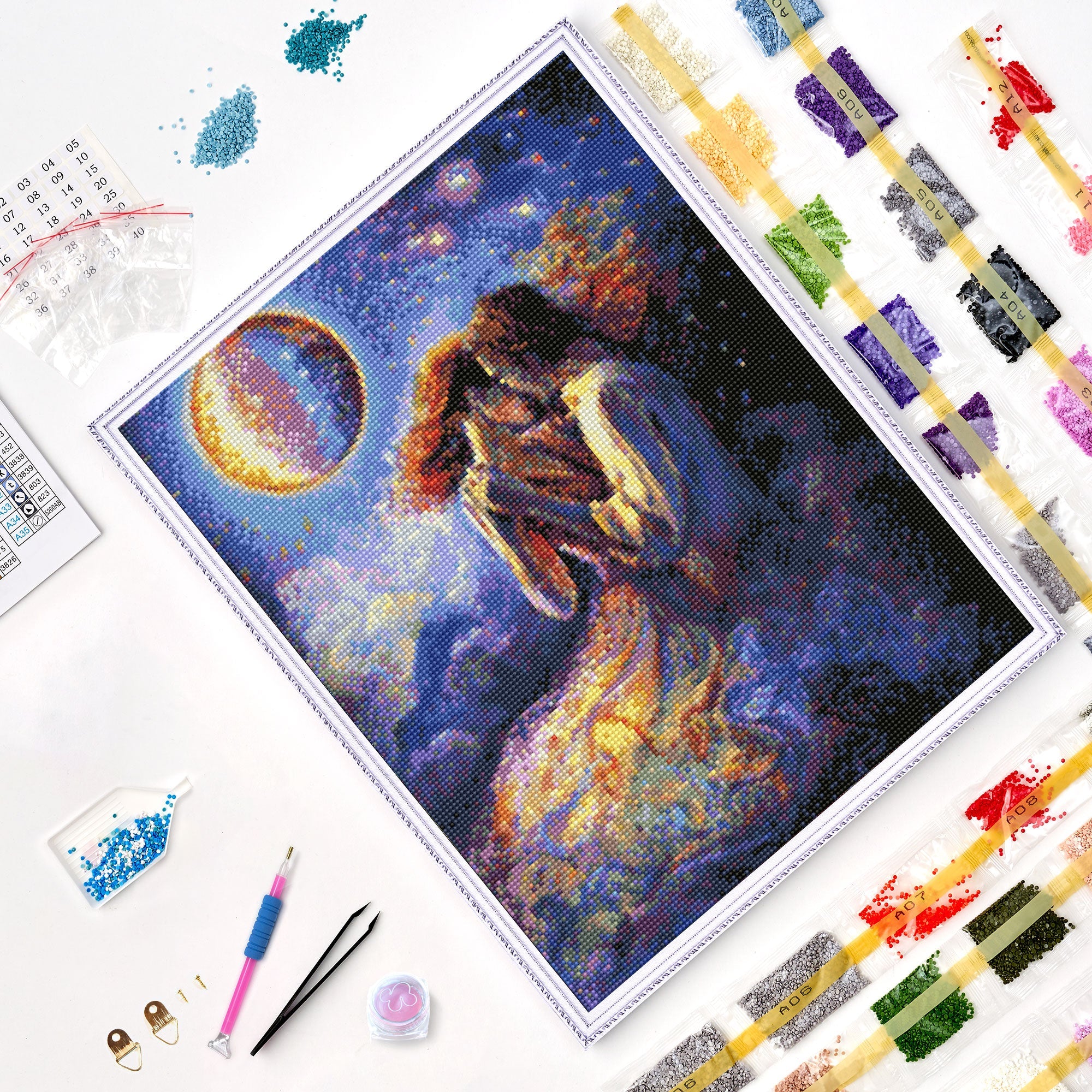 5D Diamond Painting 40x50 cm | Love is in the air (LG304e) – Diamond painting | Varvikas.Shop