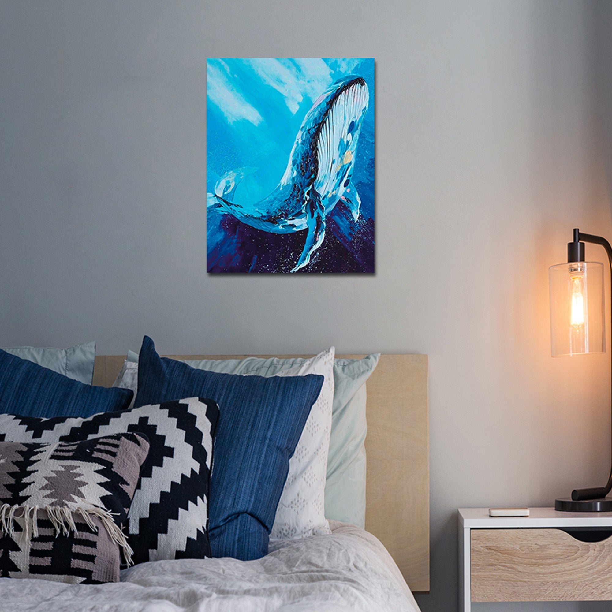 5D Diamond Painting 40x50 cm | Majestic Whale (LG244e) – Diamond painting | Varvikas.Shop